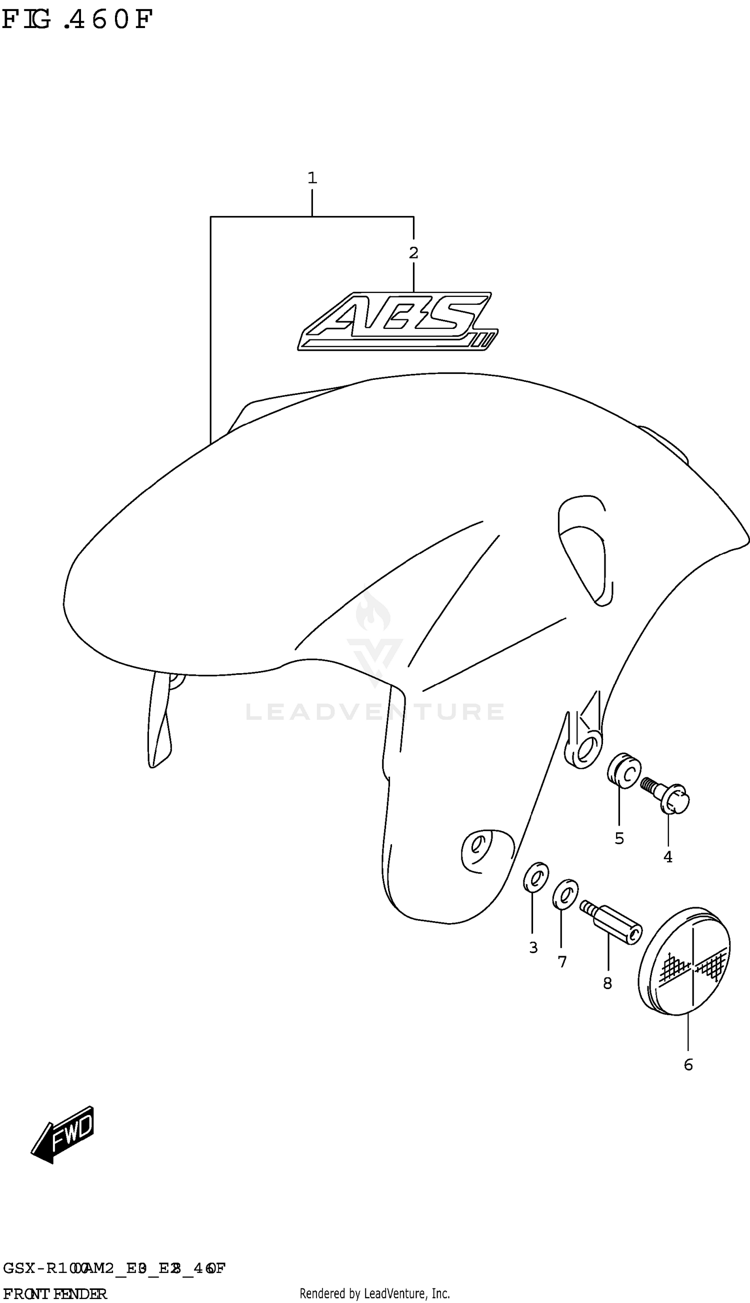 FRONT FENDER (GSX-R1000RA)