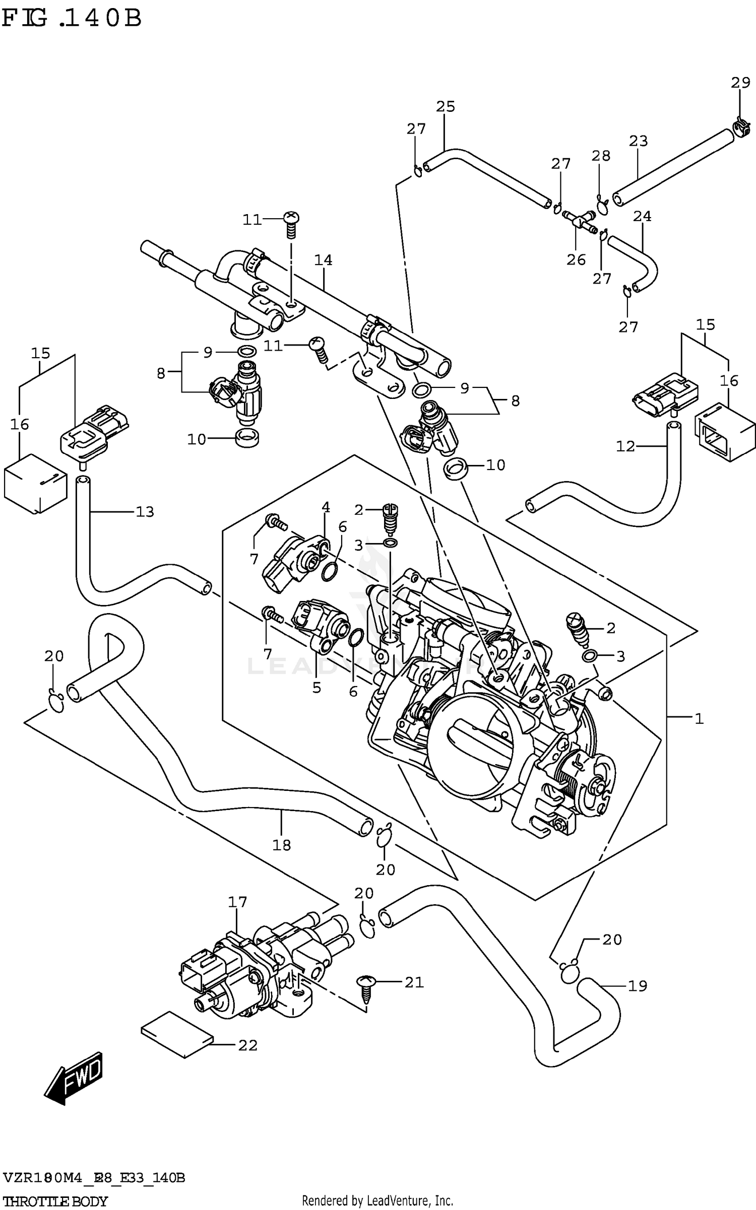THROTTLE BODY (E33)