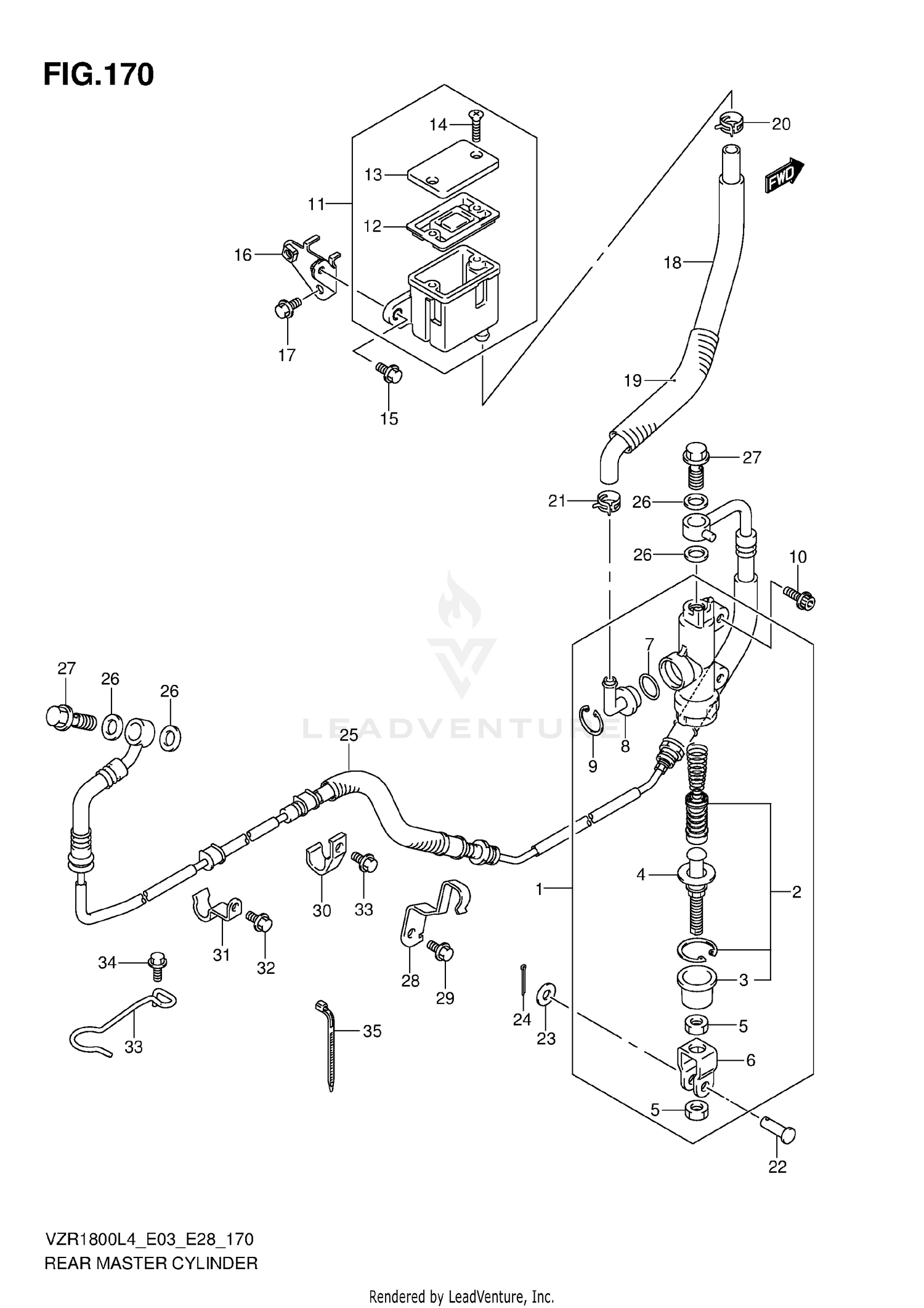 REAR MASTER CYLINDER