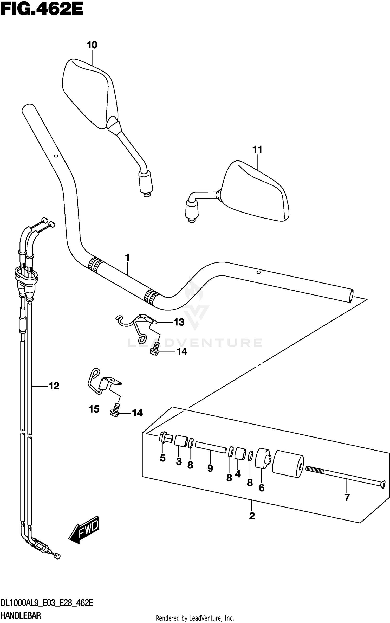 HANDLEBAR (DL1000AL9 E28)