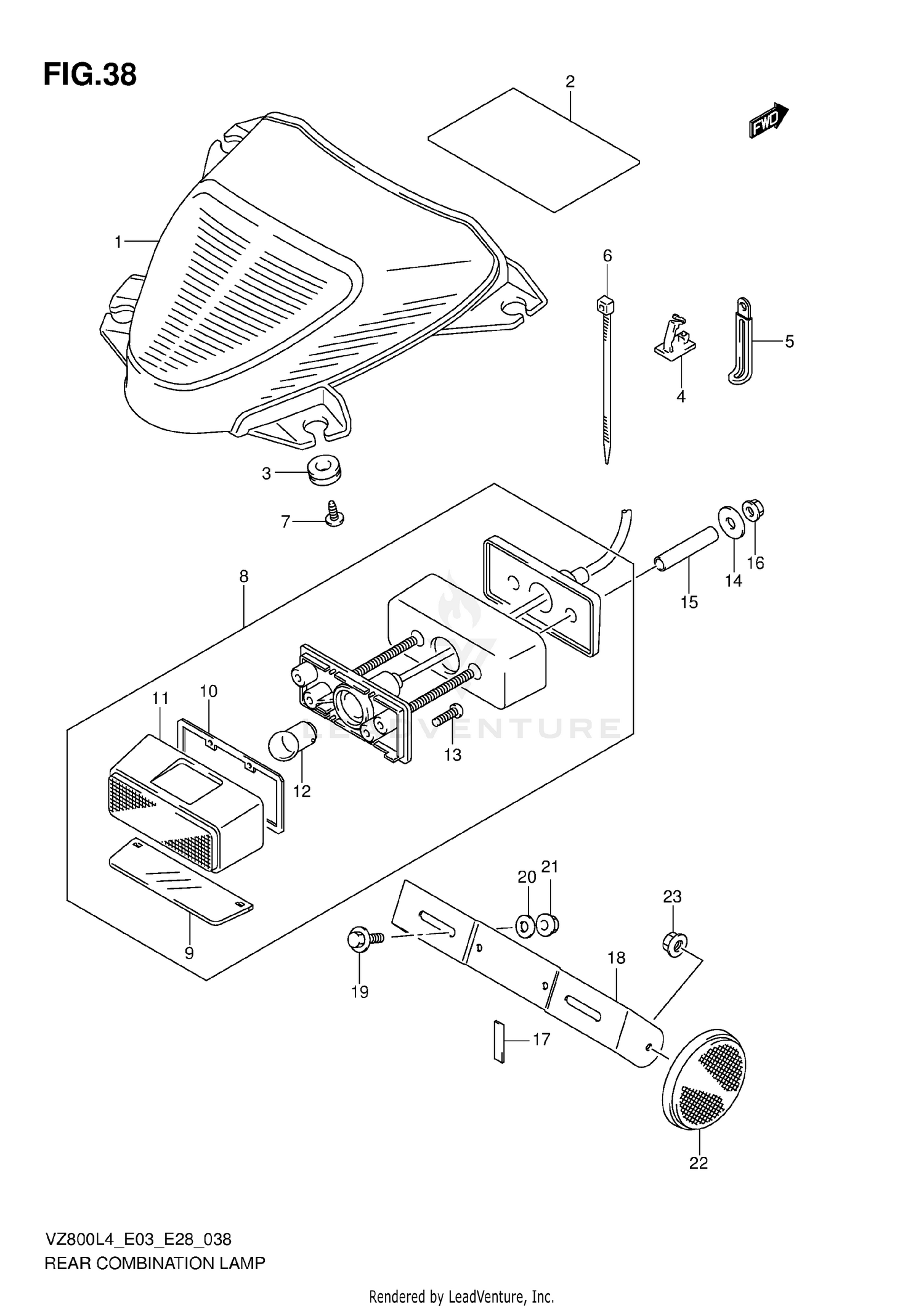 REAR COMBINATION LAMP