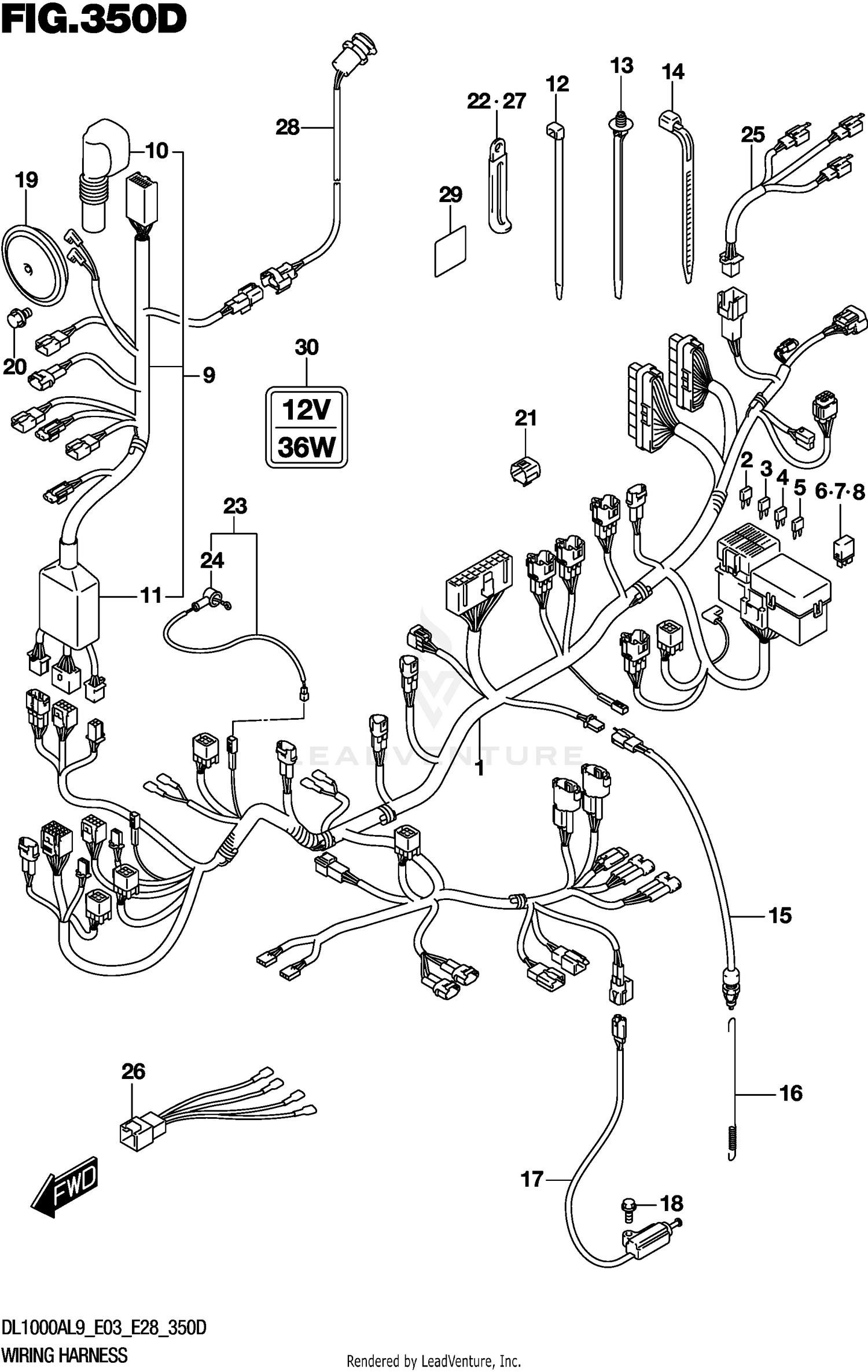 WIRING HARNESS (DL1000AL9 E03)