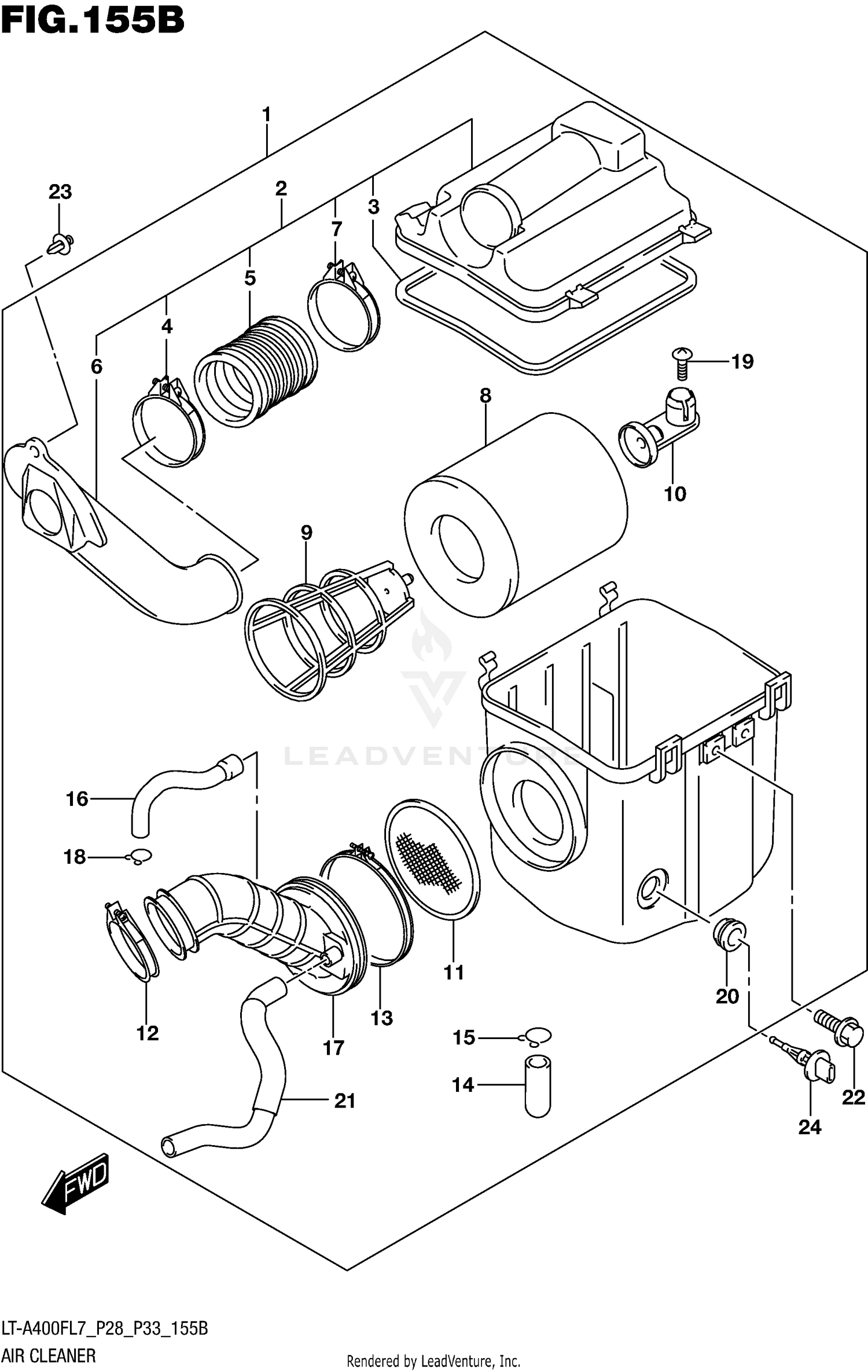 AIR CLEANER (LT-A400FL7 P33)