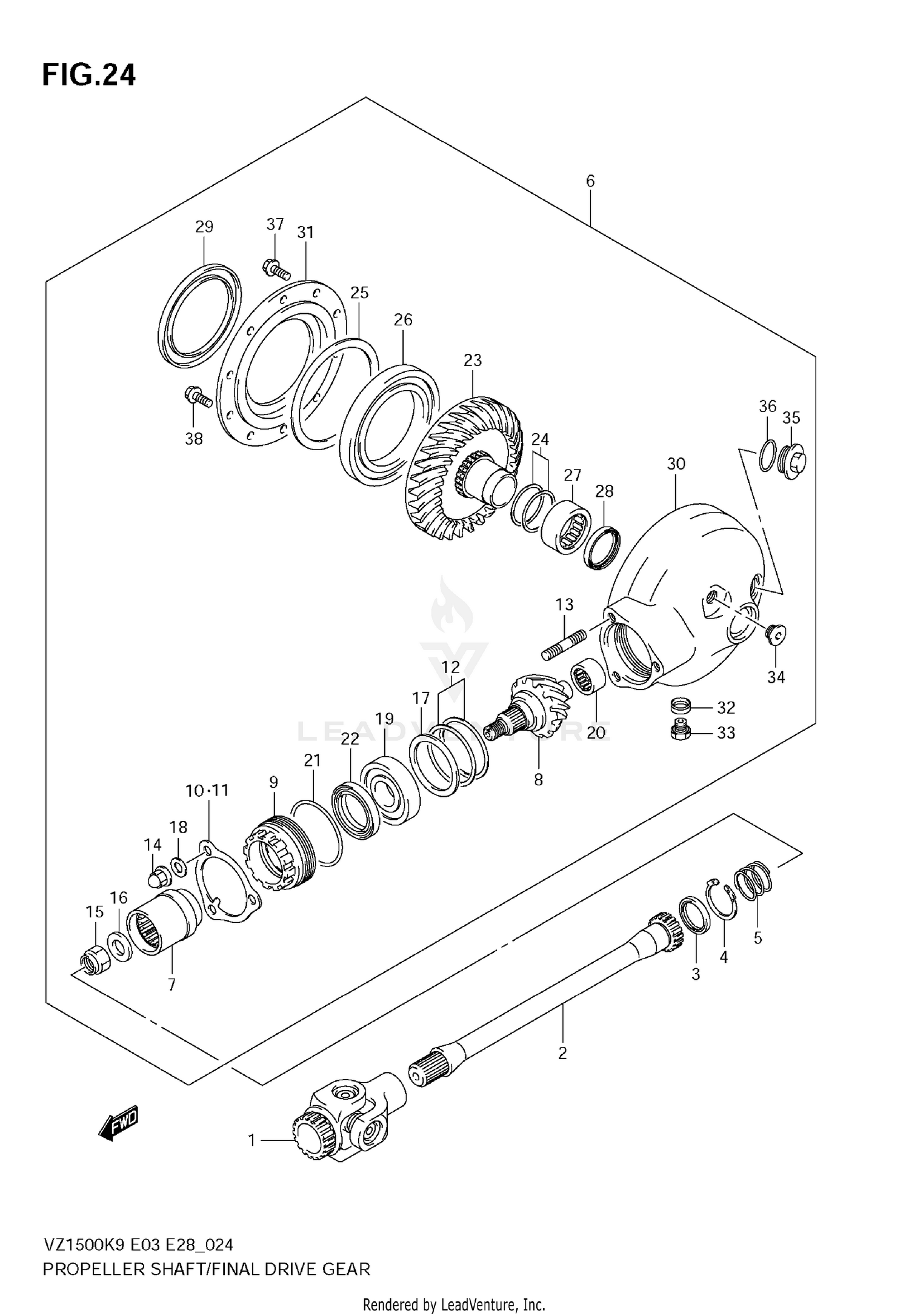 PROPELLER SHAFT/FINAL DRIVE GEAR