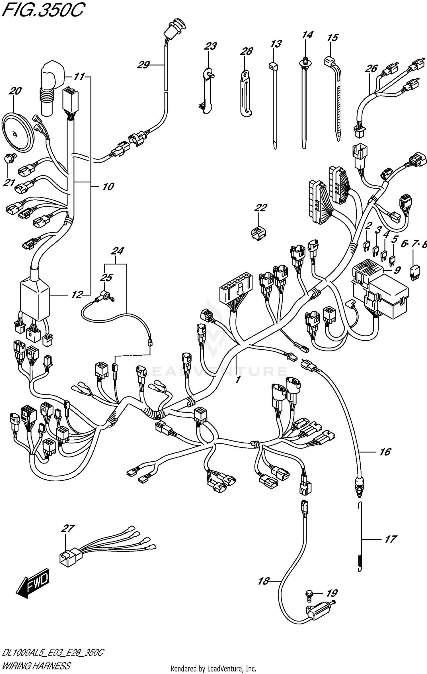 WIRING HARNESS (DL1000AL5 E33)