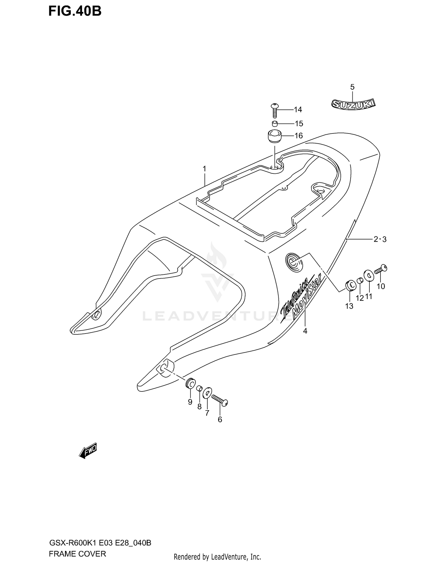 FRAME COVER (MODEL K2 FOR YC2)