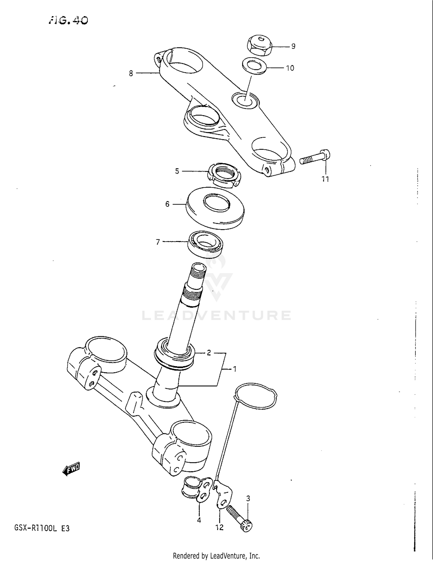 STEERING STEM (MODEL K)