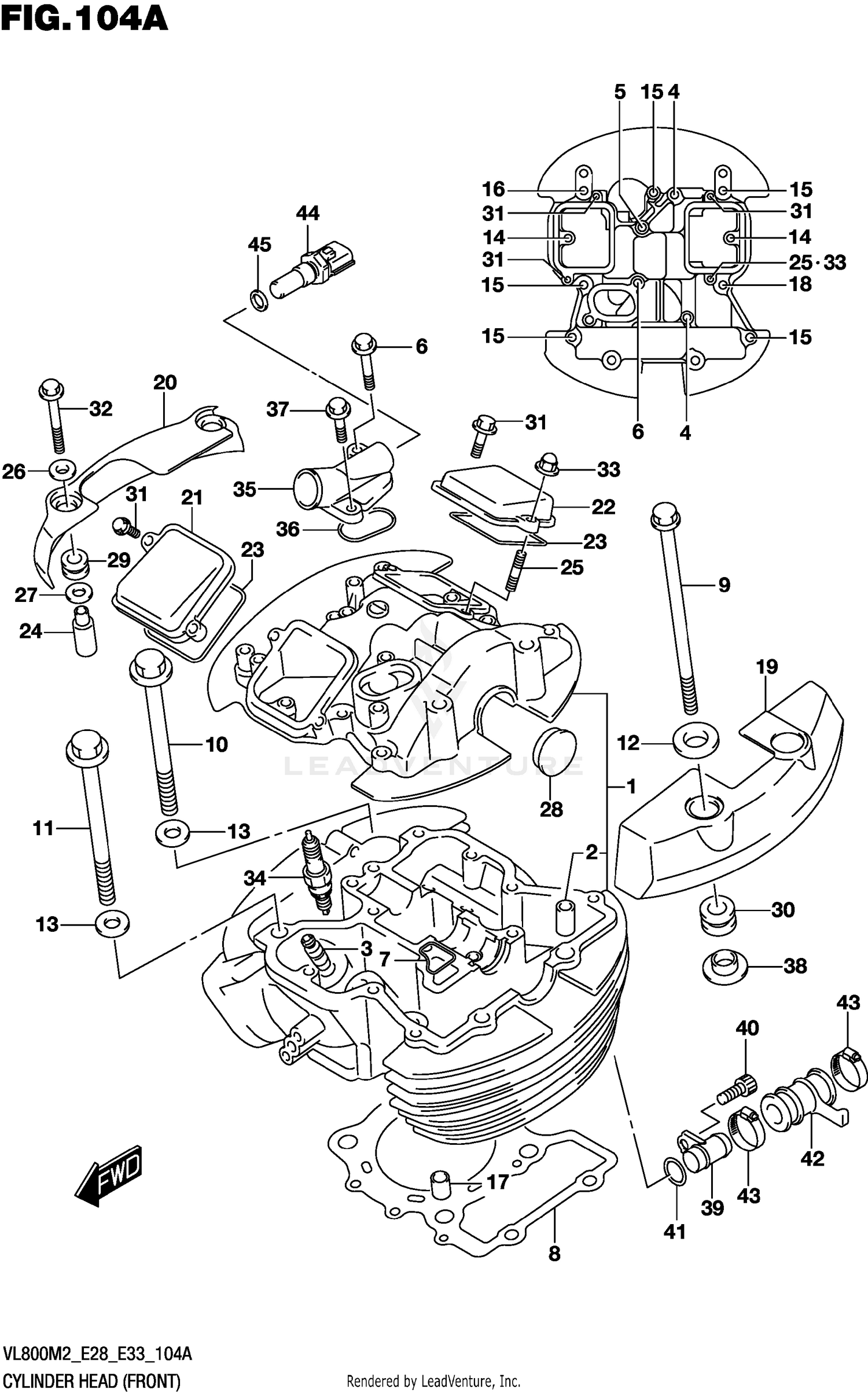 CYLINDER HEAD (FRONT)