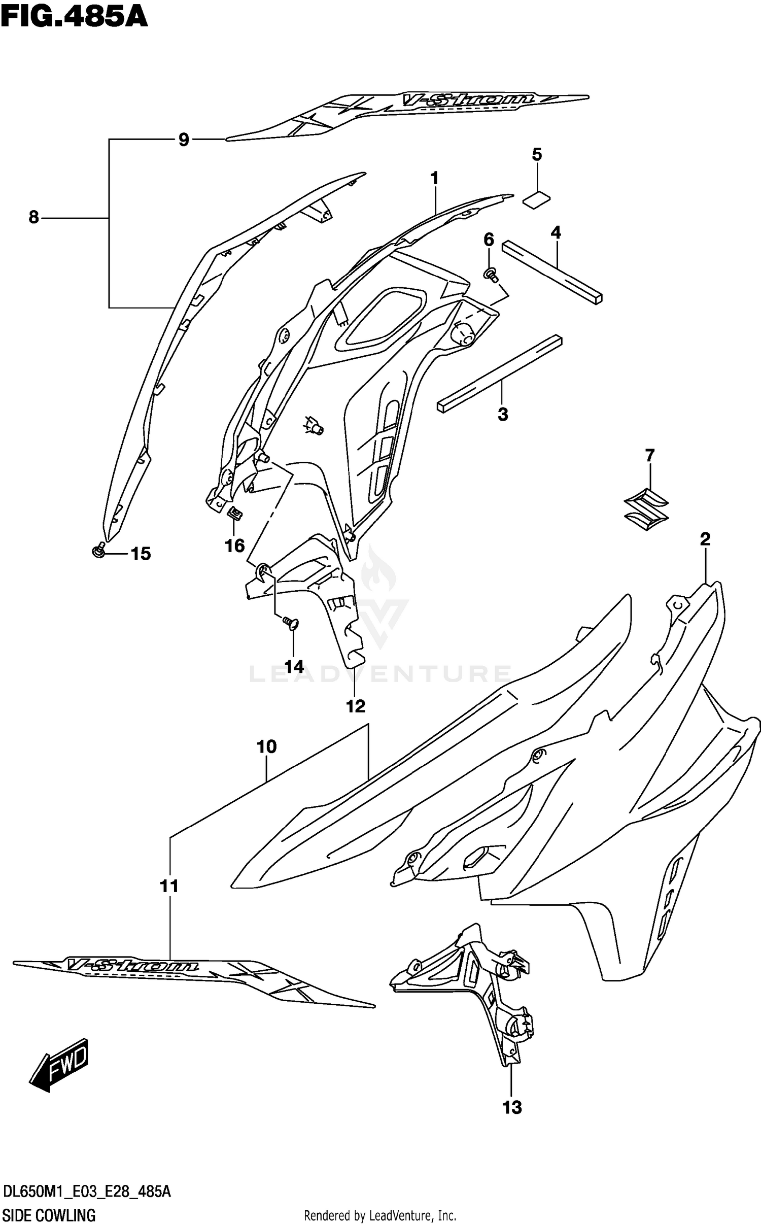 SIDE COWLING (DL650A)