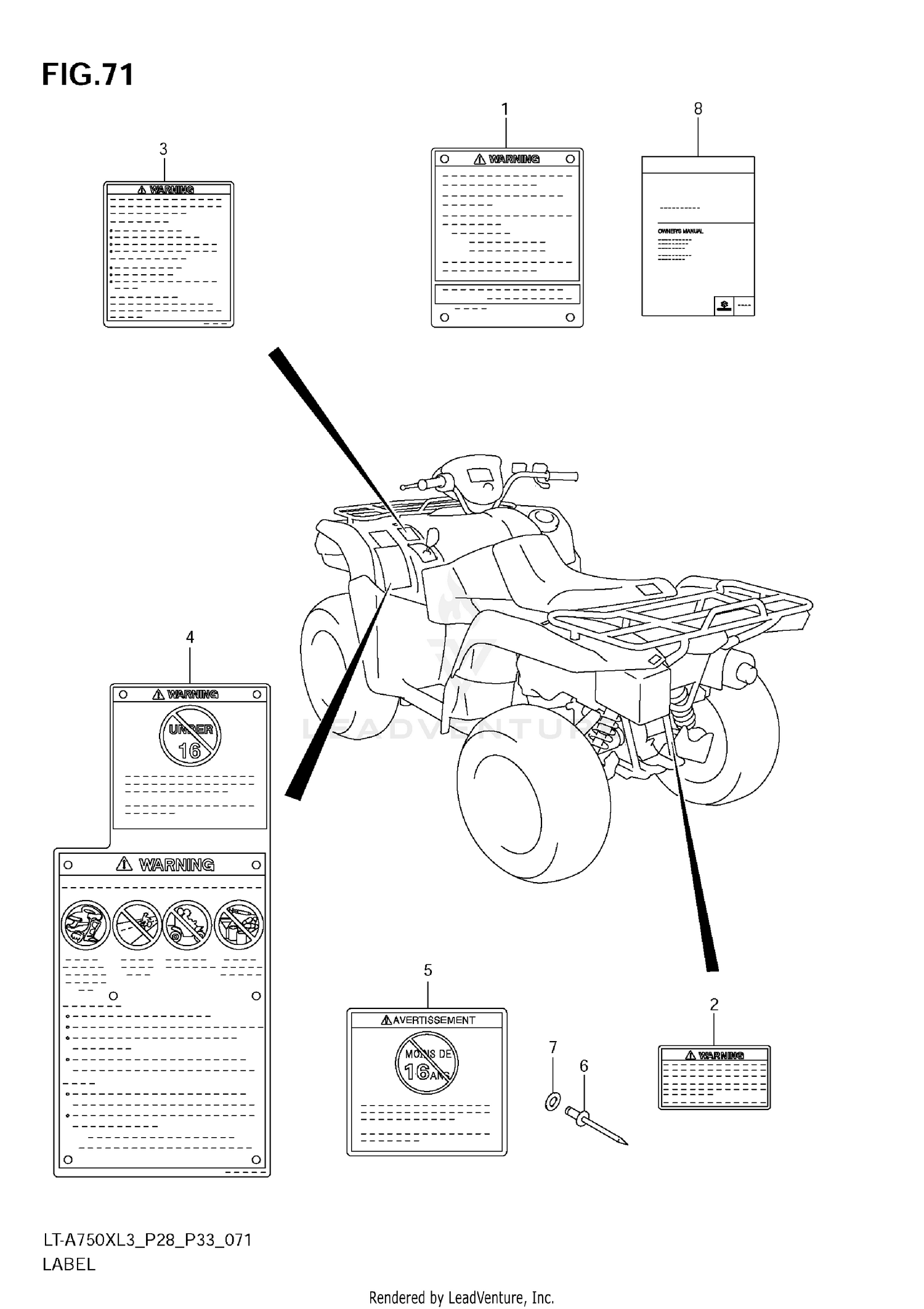 LABEL (LT-A750XL3 E28)