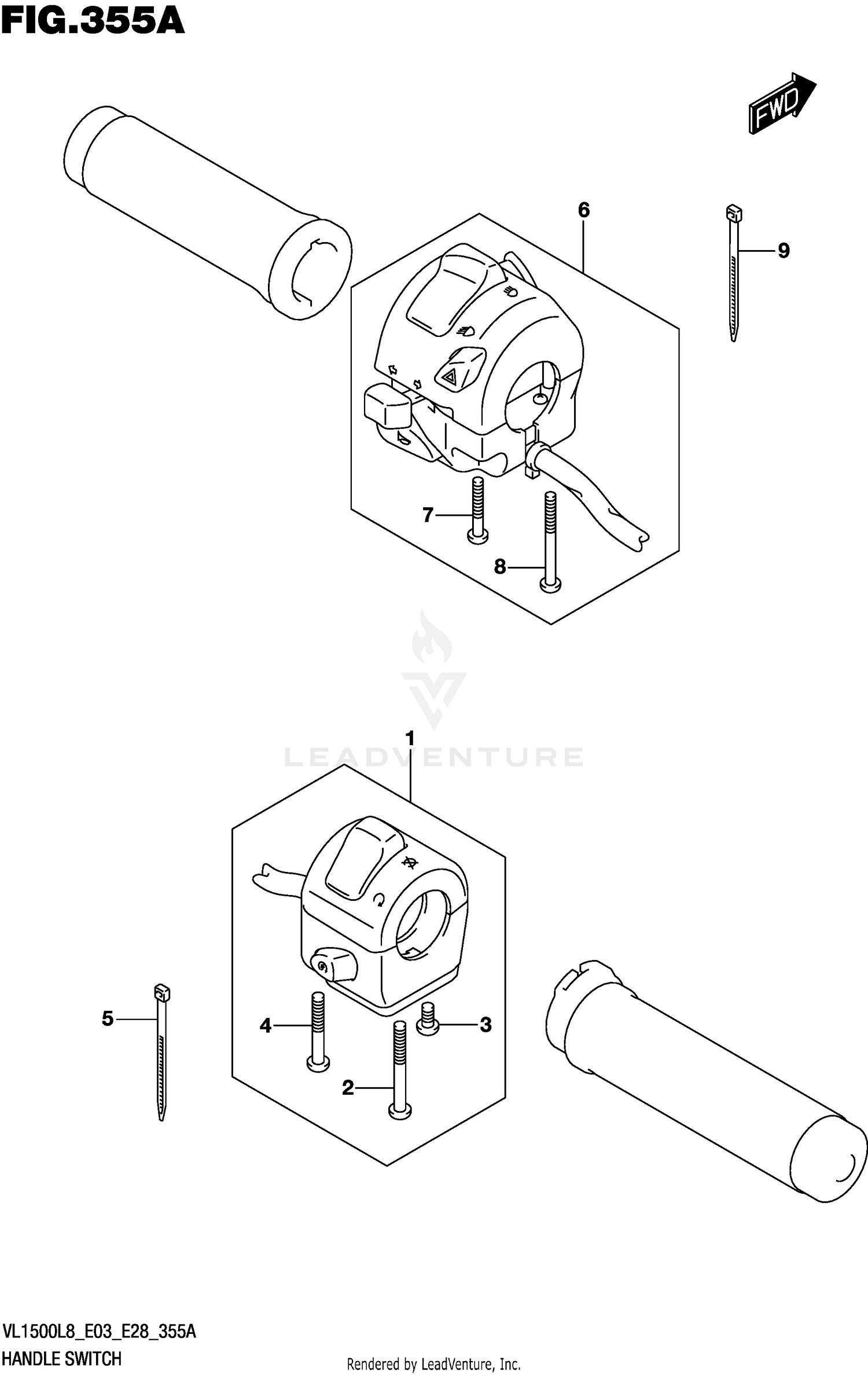 HANDLE SWITCH (VL1500BL8 E03)