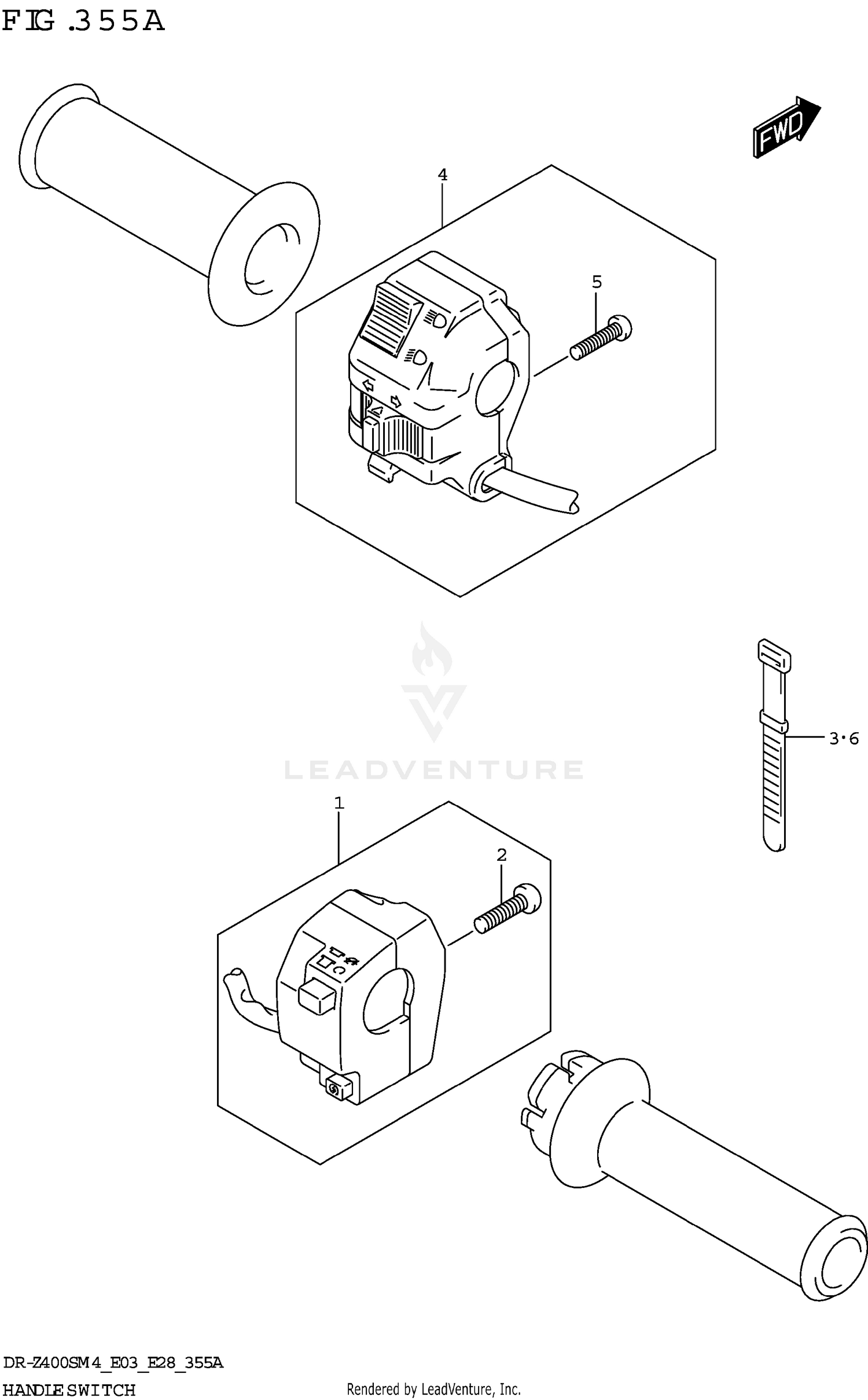 HANDLE SWITCH (DR-Z400S)