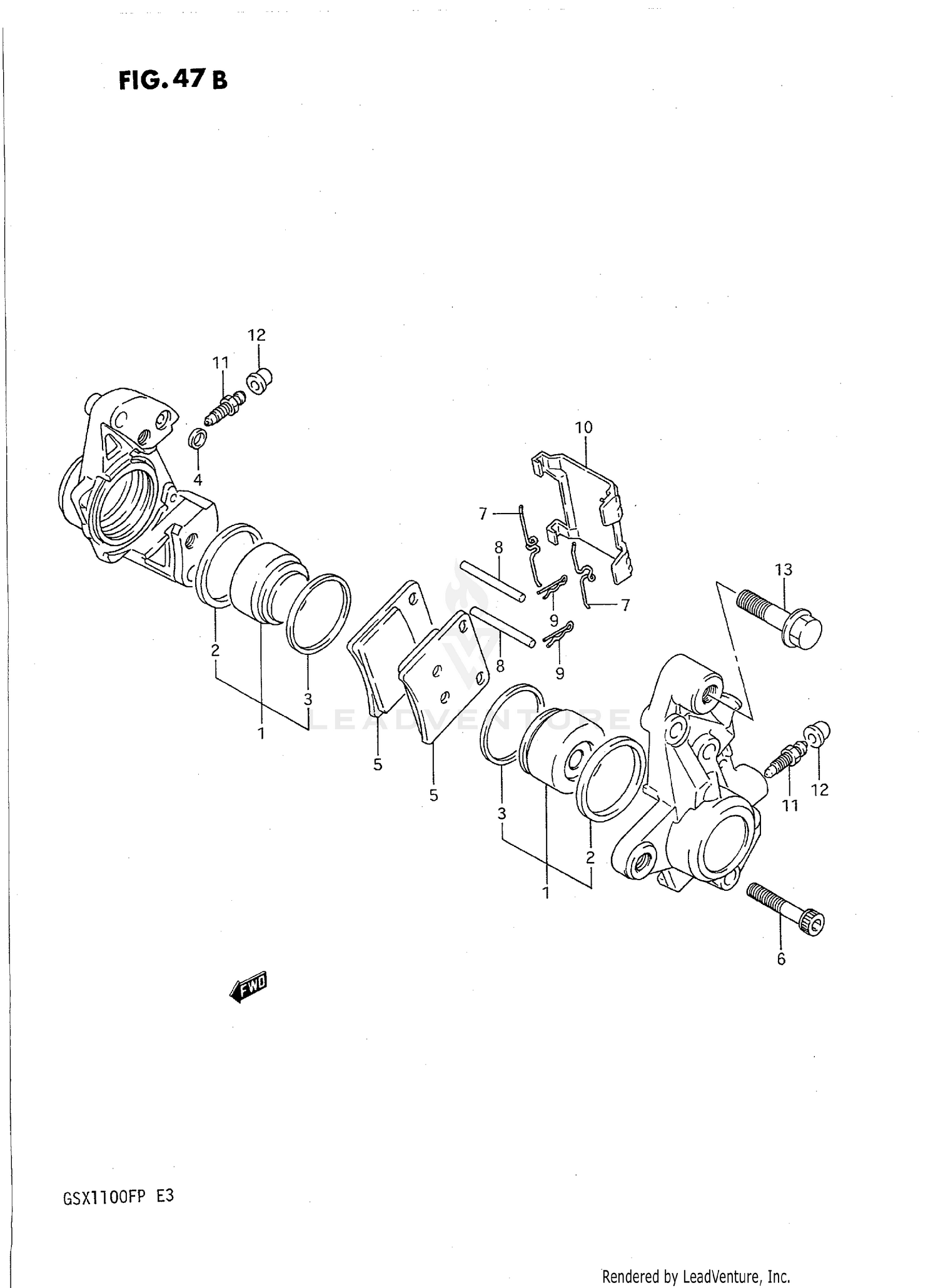 FRONT CALIPERS (MODEL P)