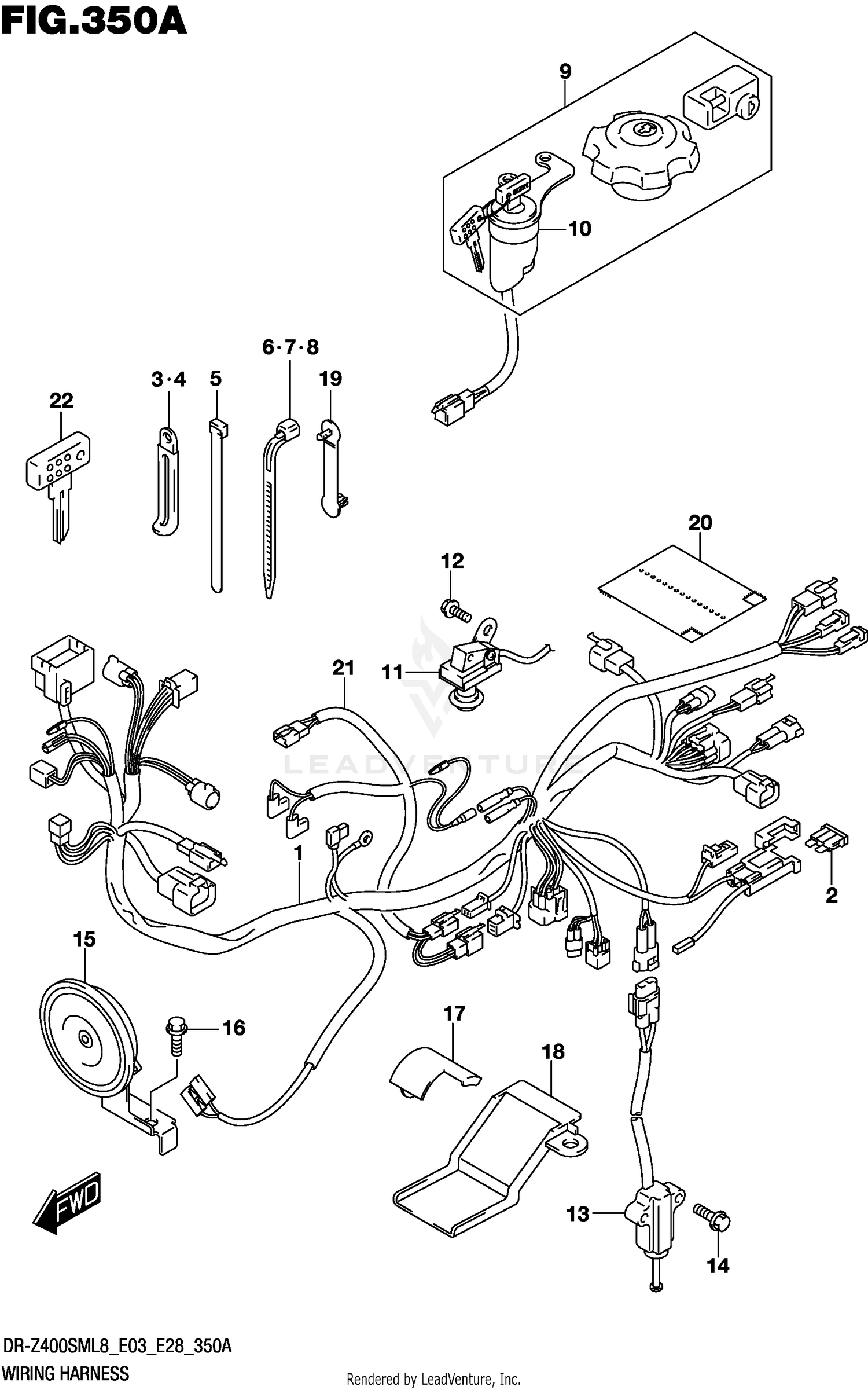 WIRING HARNESS (DR-Z400SML8 E03)