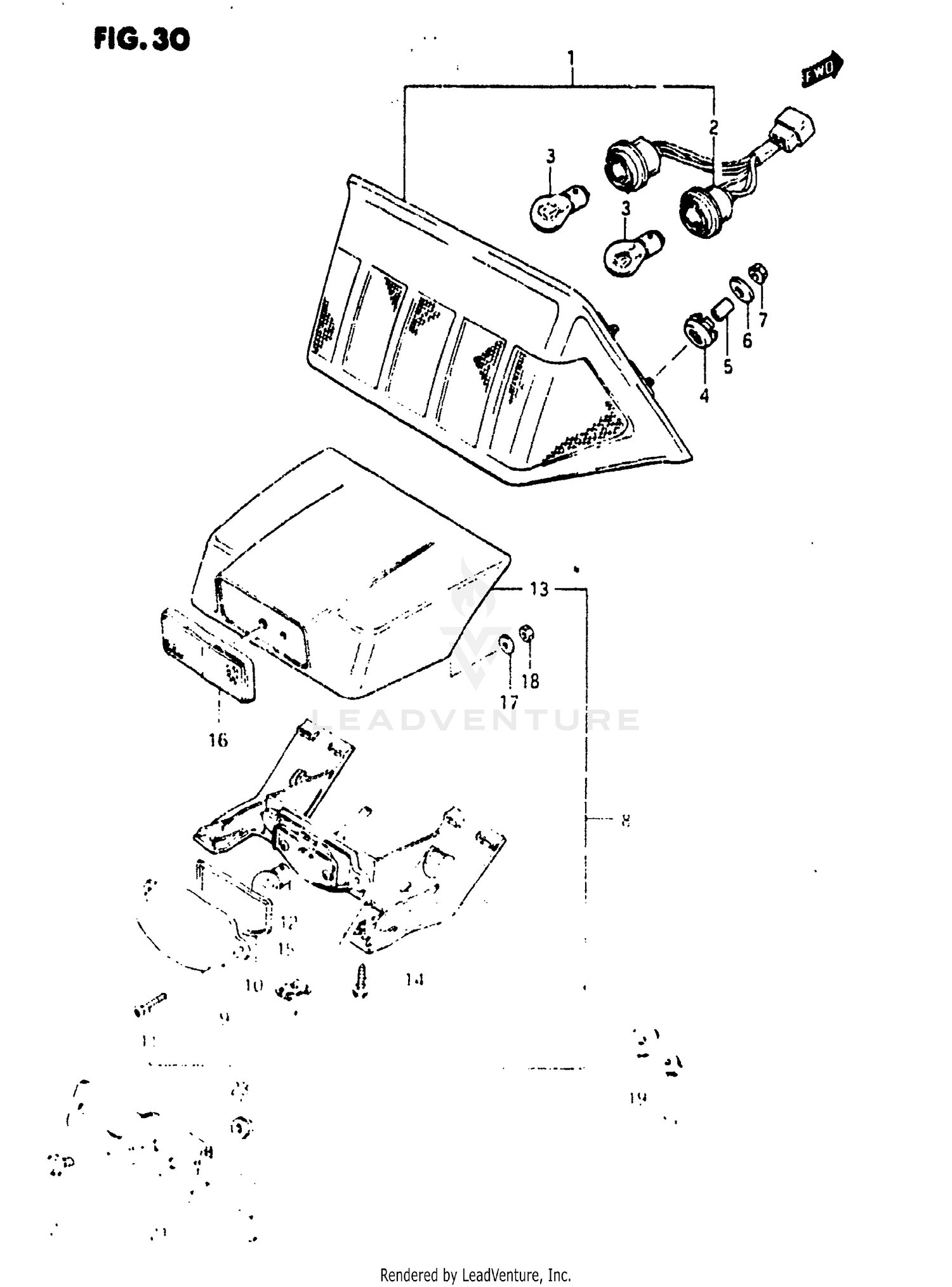 TAIL LAMP - LICENSE LAMP
