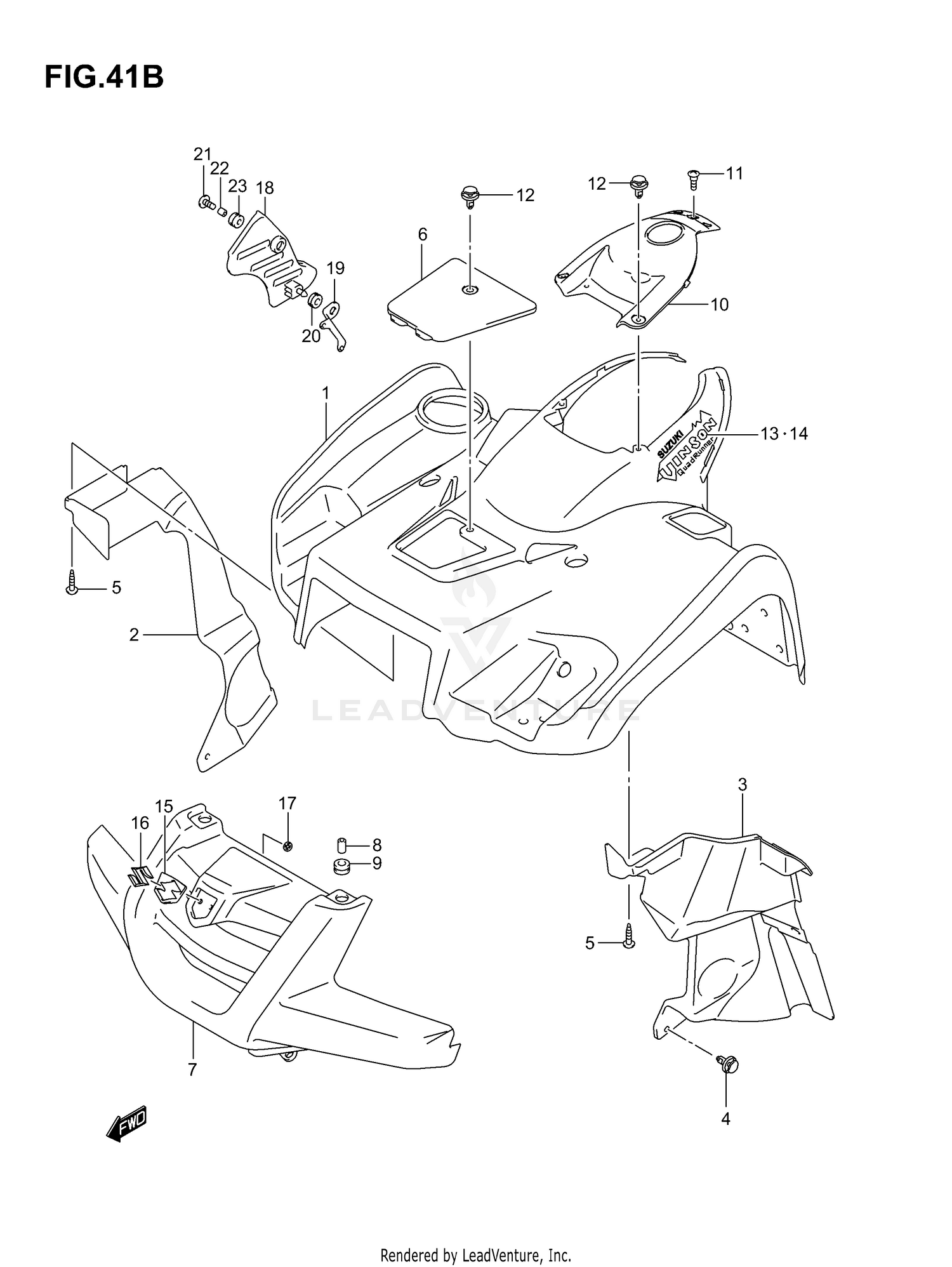 FRONT FENDER (MODEL K6)