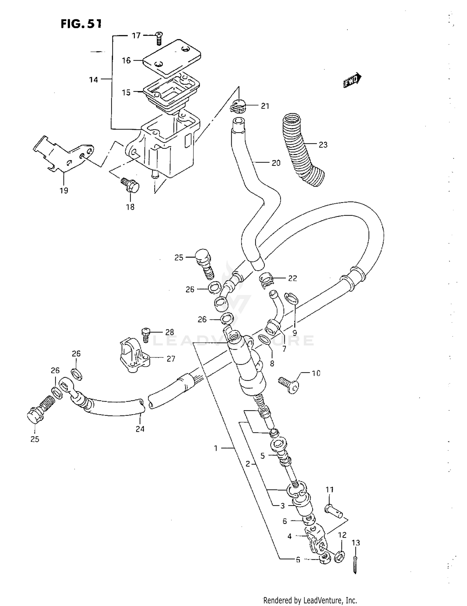 REAR MASTER CYLINDER