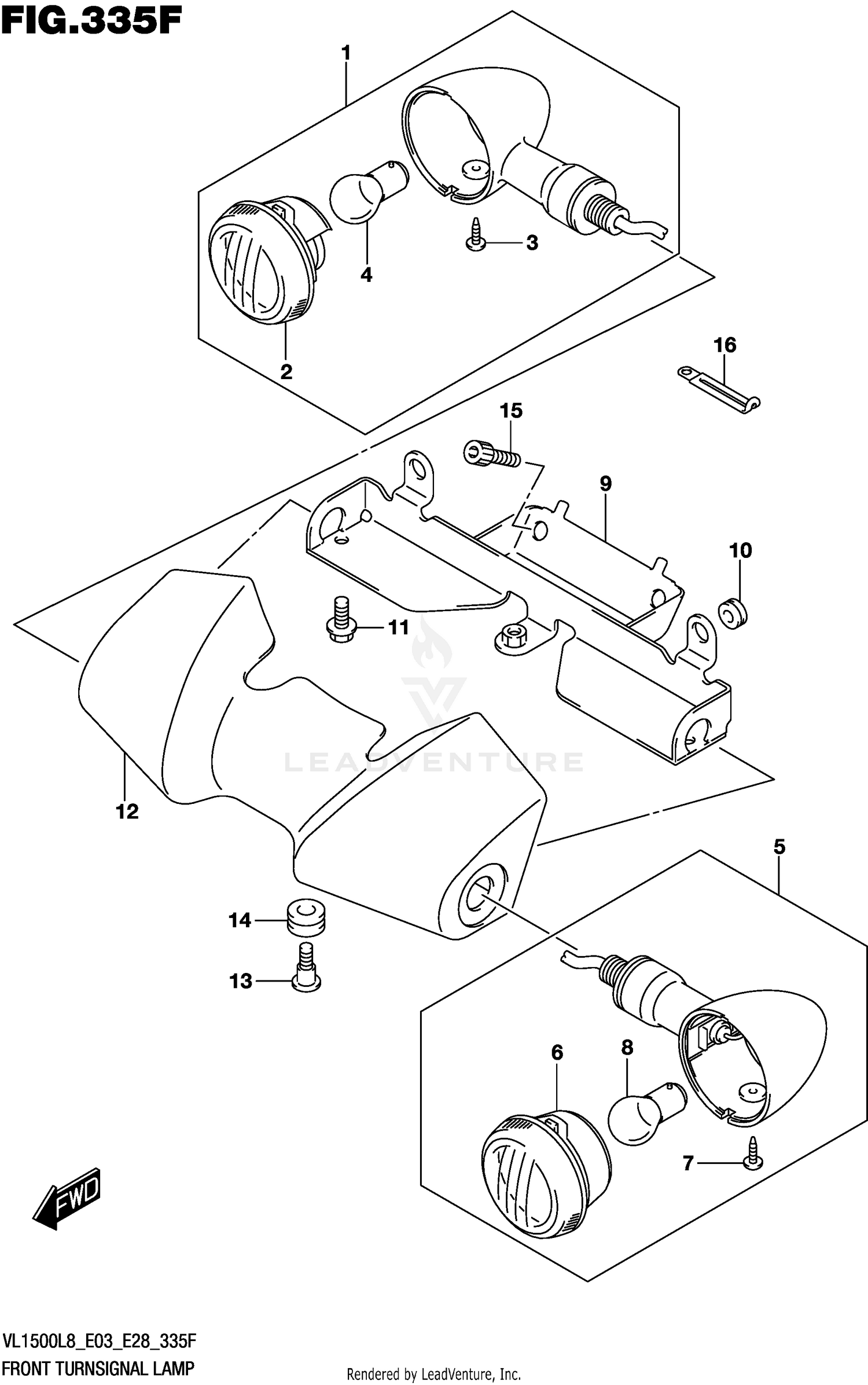 FRONT TURNSIGNAL LAMP (VL1500TL8 E28)