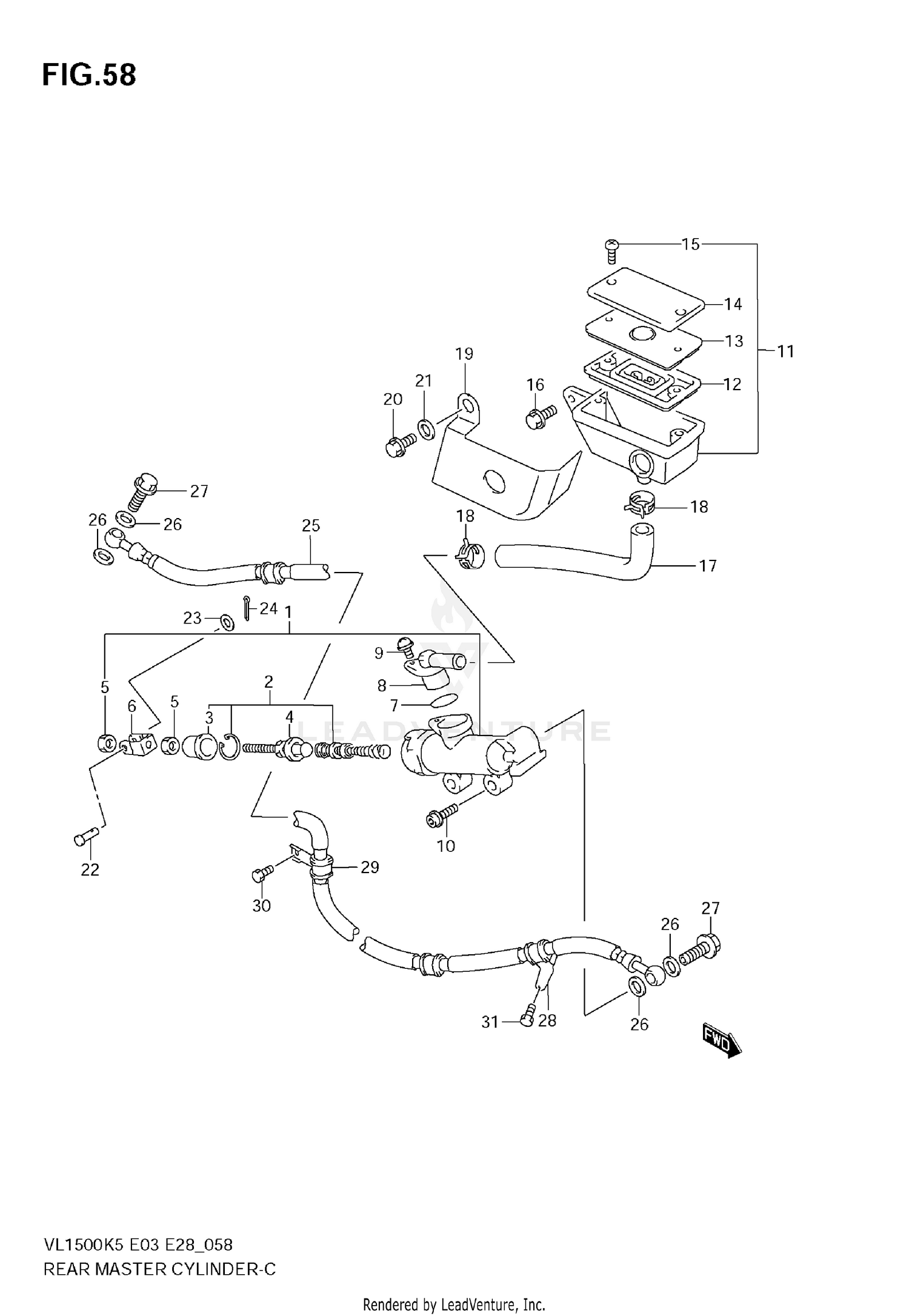 REAR MASTER CYLINDER