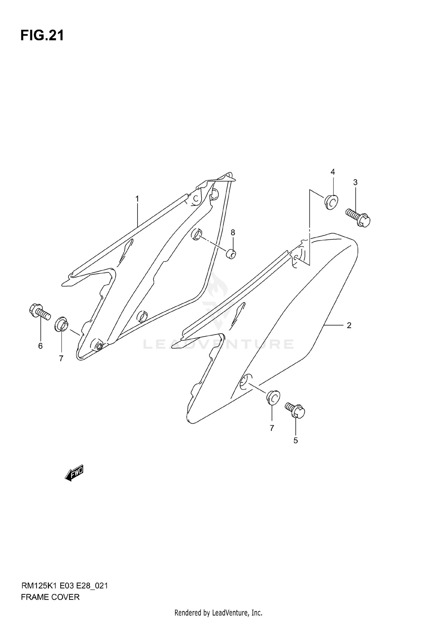 FRAME COVER (MODEL K1/K2)
