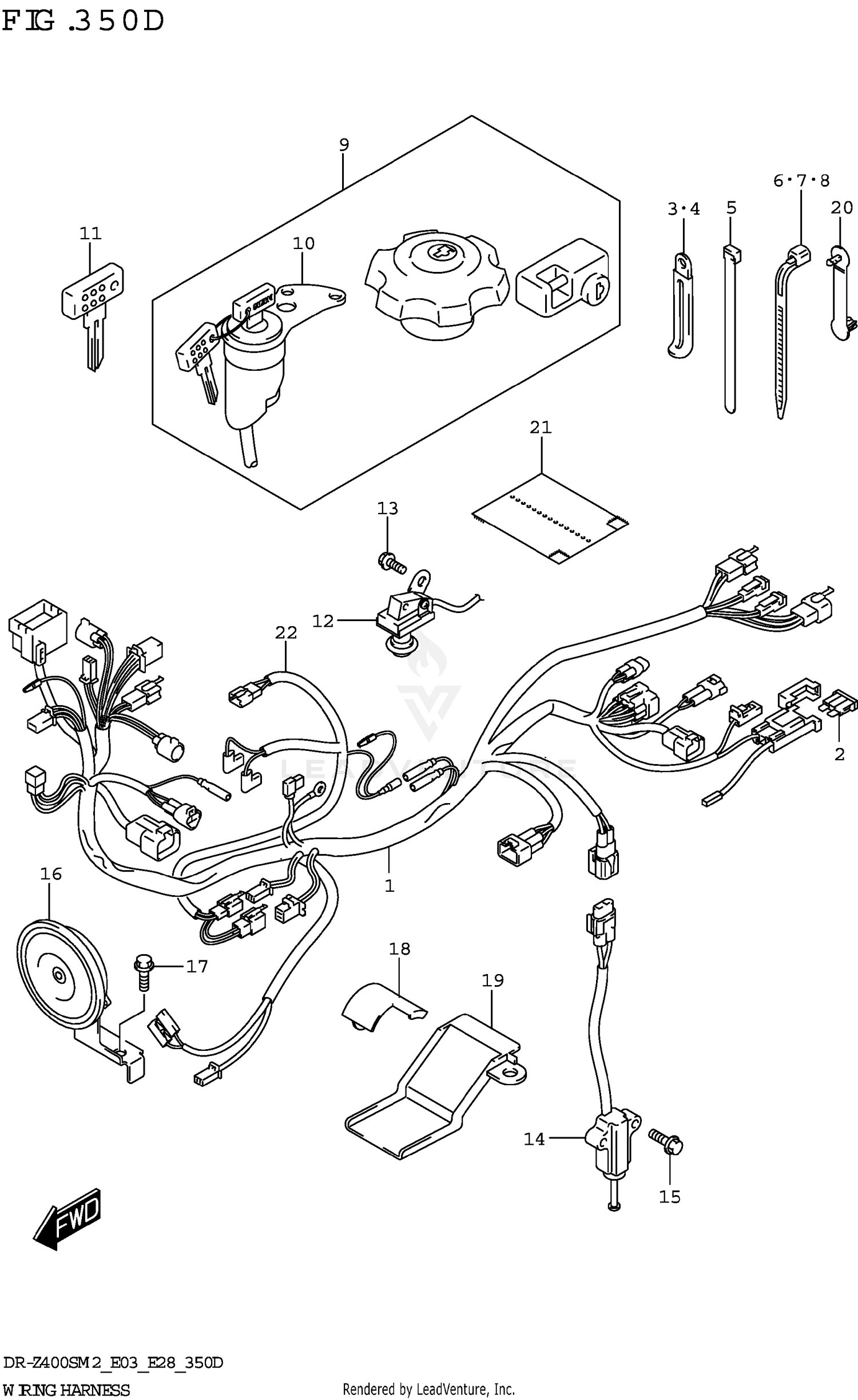 WIRING HARNESS (DR-Z400S:E33)