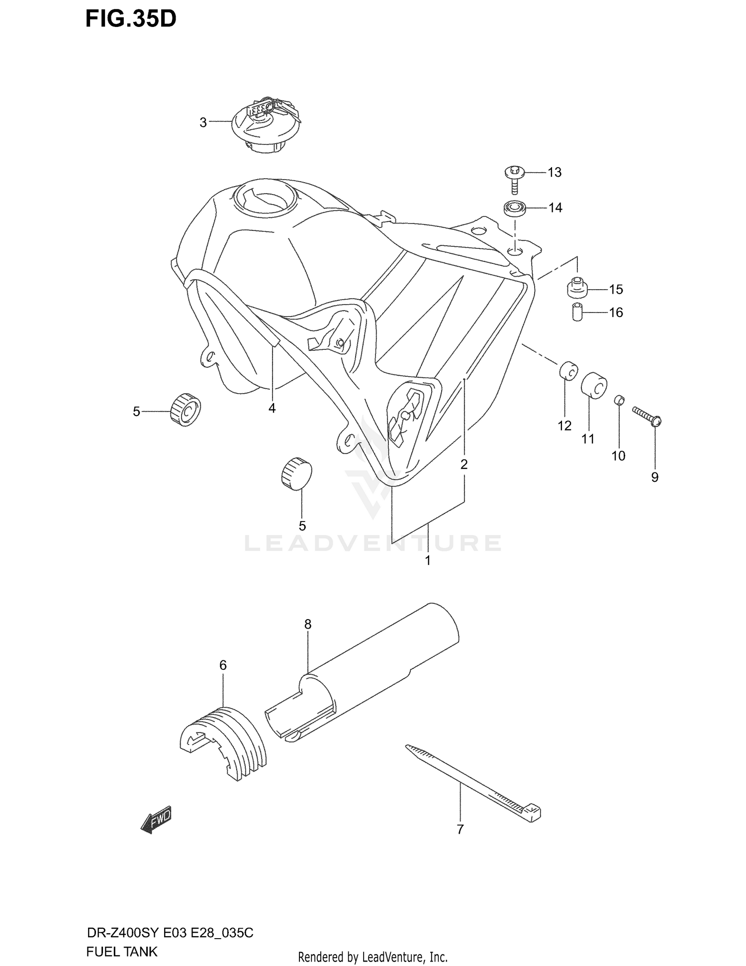 FUEL TANK (MODEL K4)