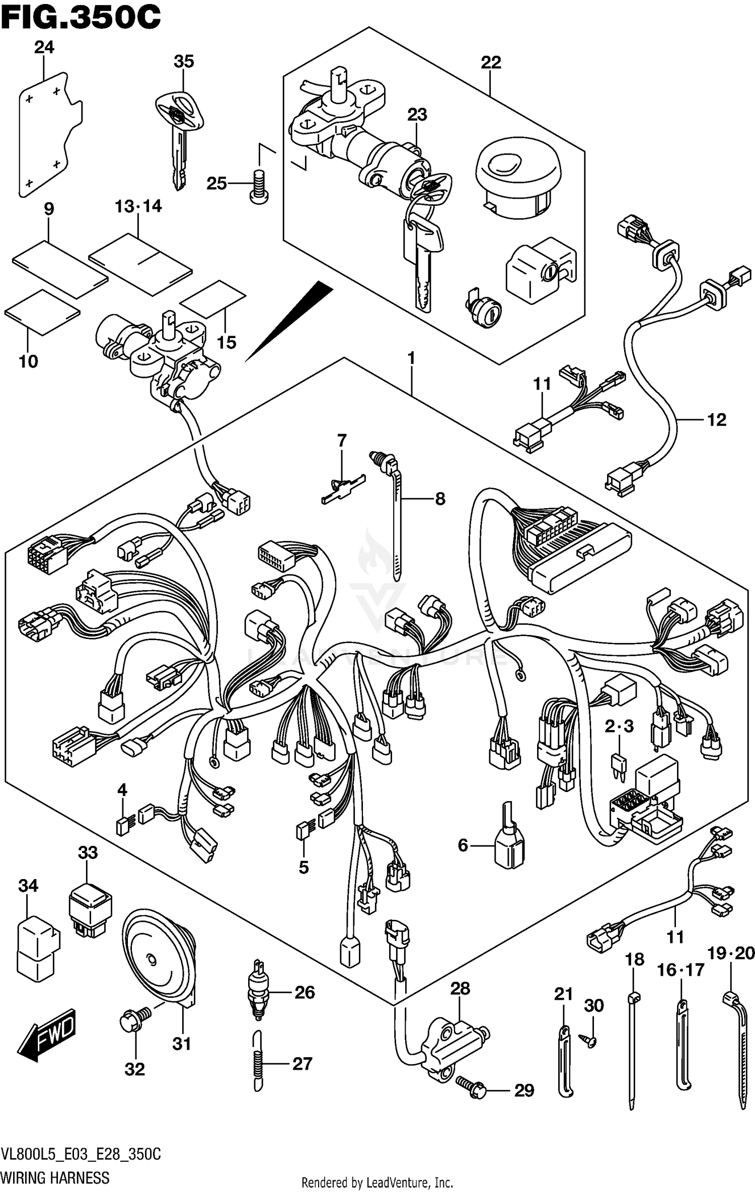 WIRING HARNESS (VL800TL5 E03)