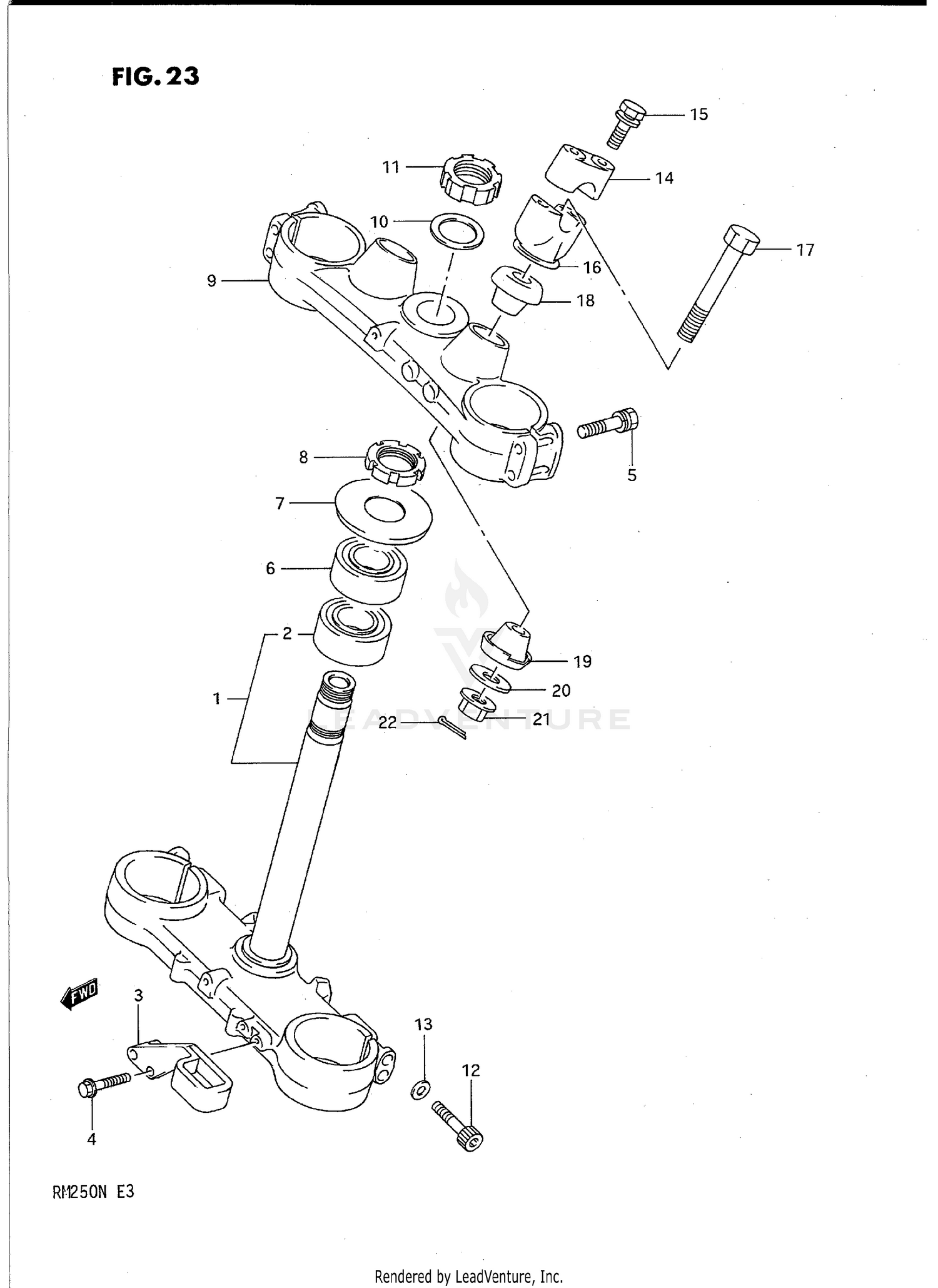 STEERING STEM (MODEL K/L)