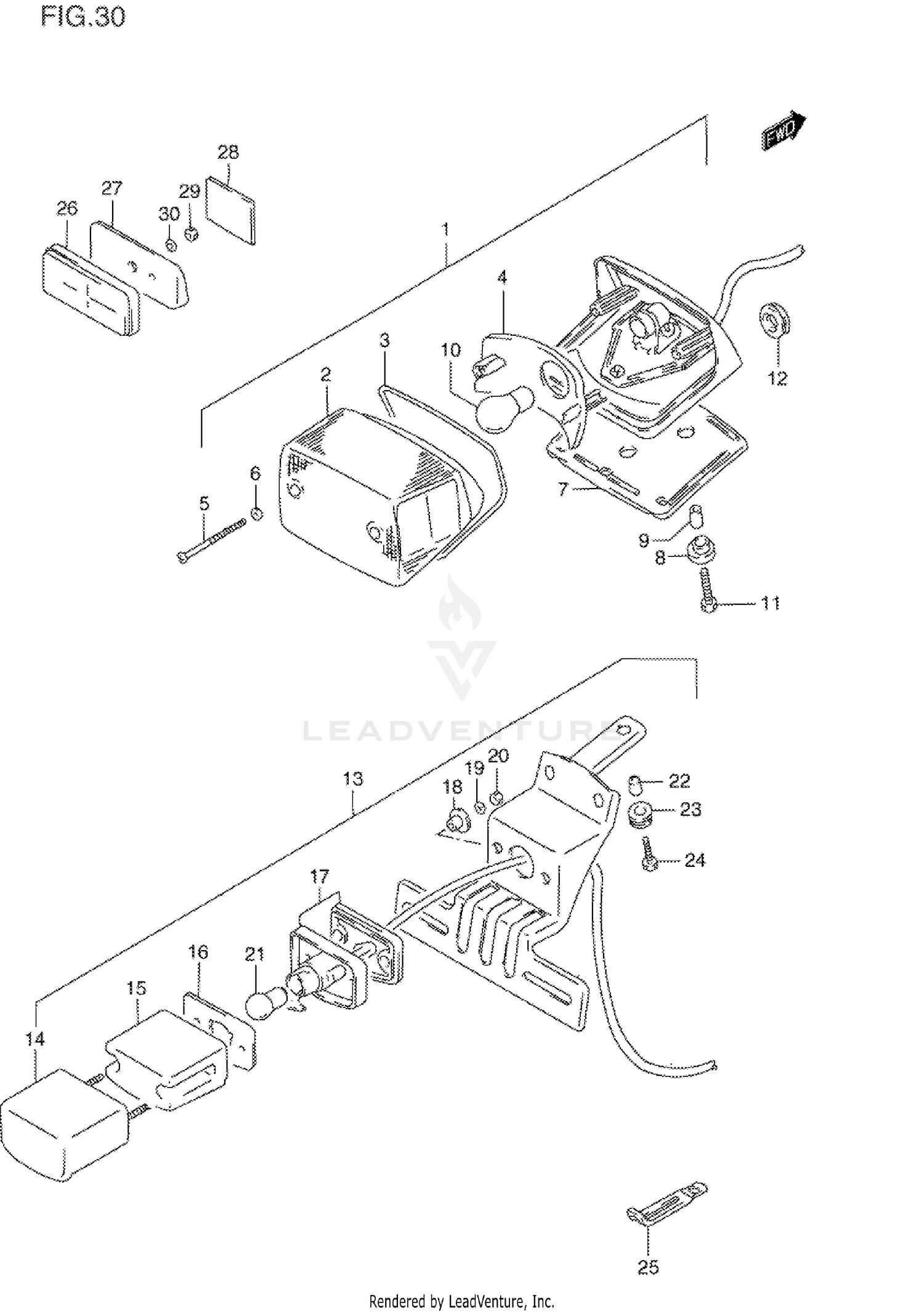 REAR COMBINATION LAMP