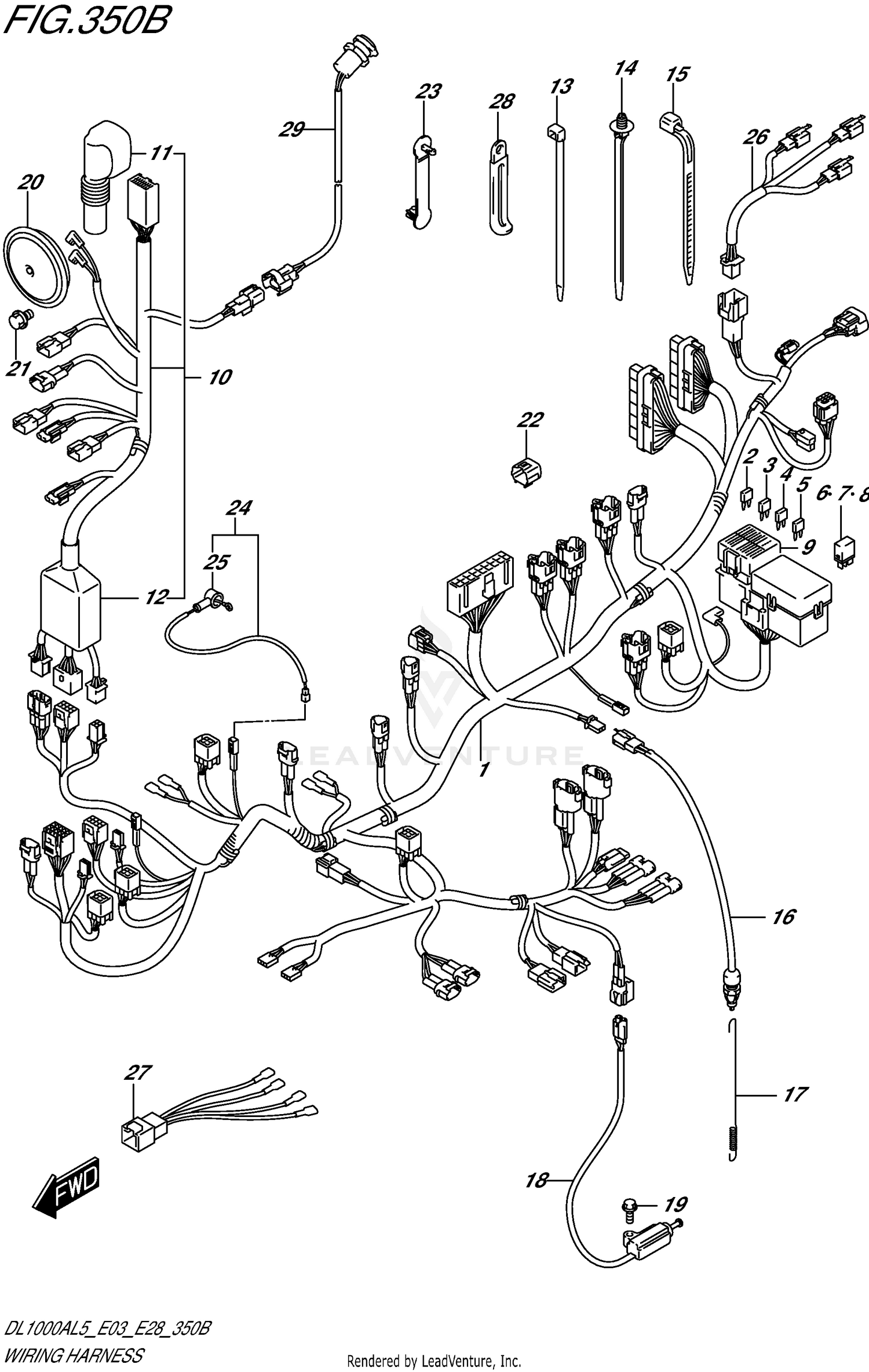 WIRING HARNESS (DL1000AL5 E28)
