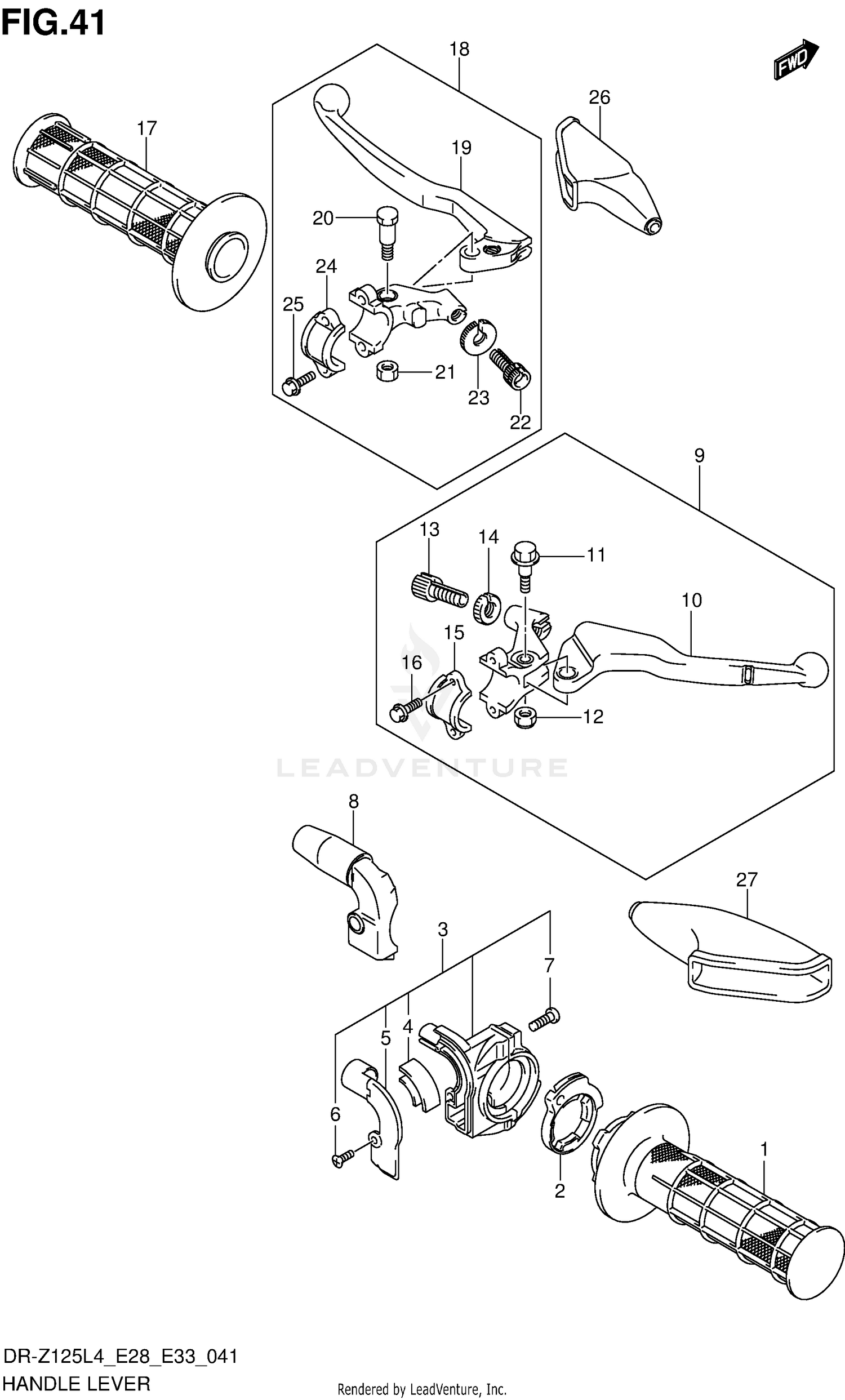 HANDLE LEVER (DR-Z125L4 E28)