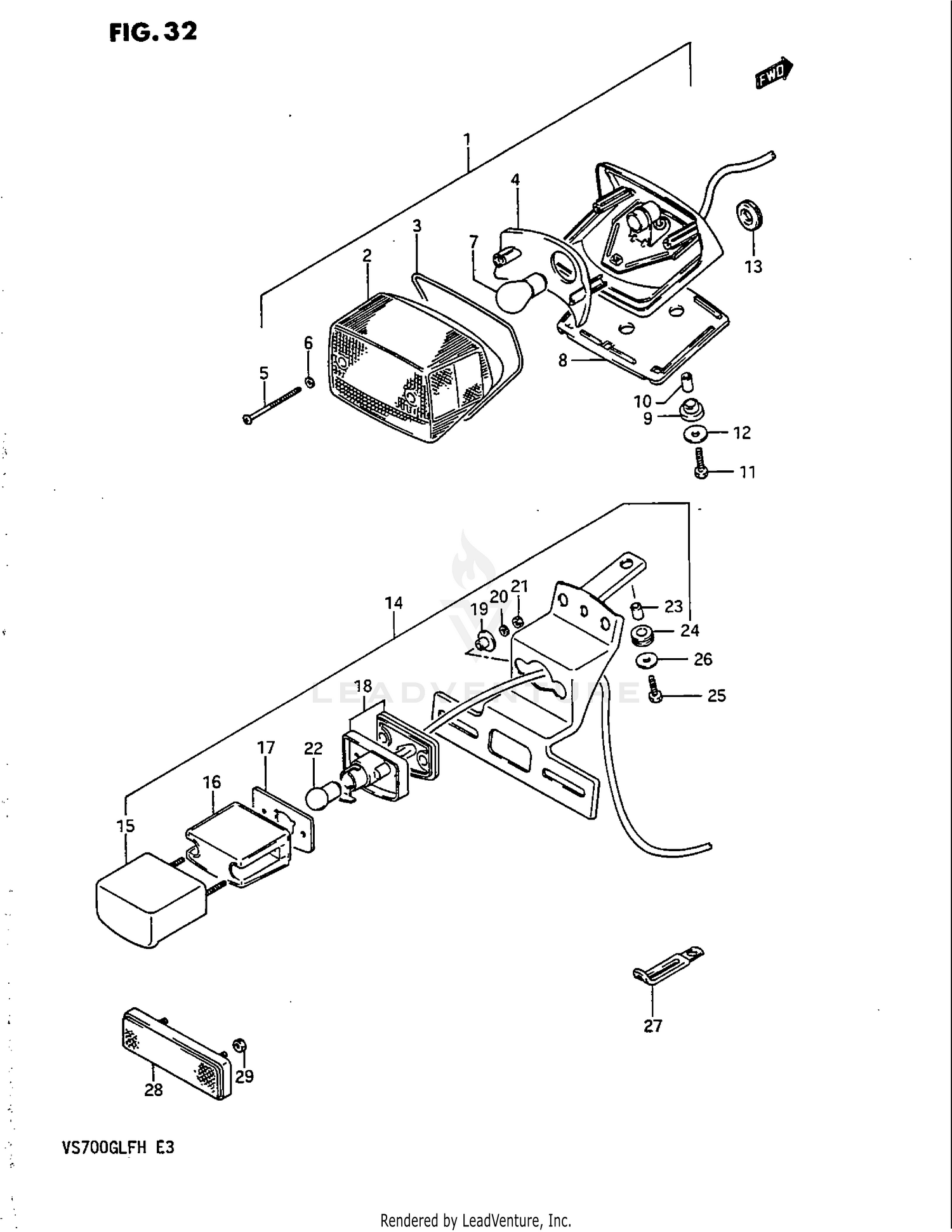 REAR COMBINATION LAMP