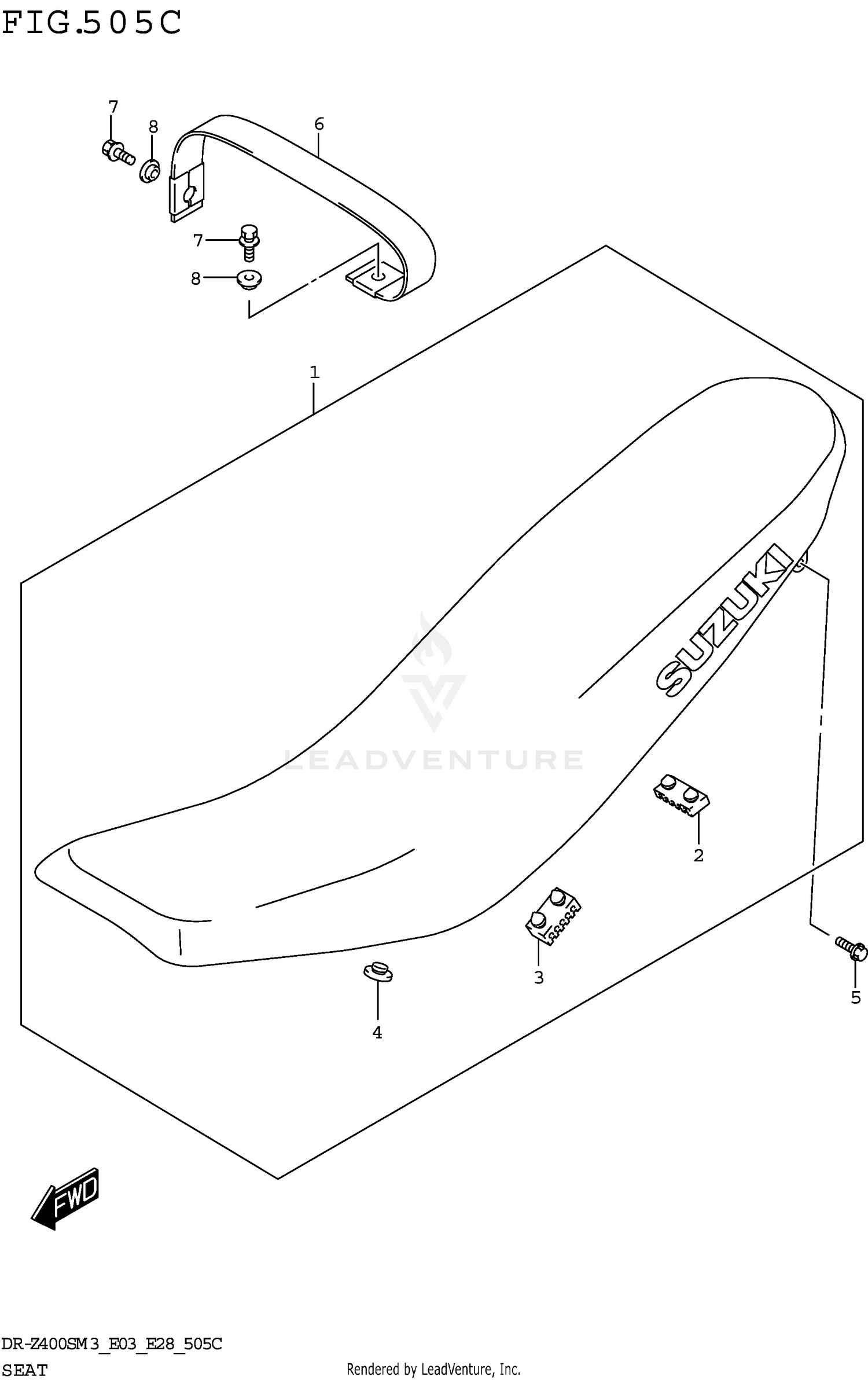 SEAT (DR-Z400SM3 E33)