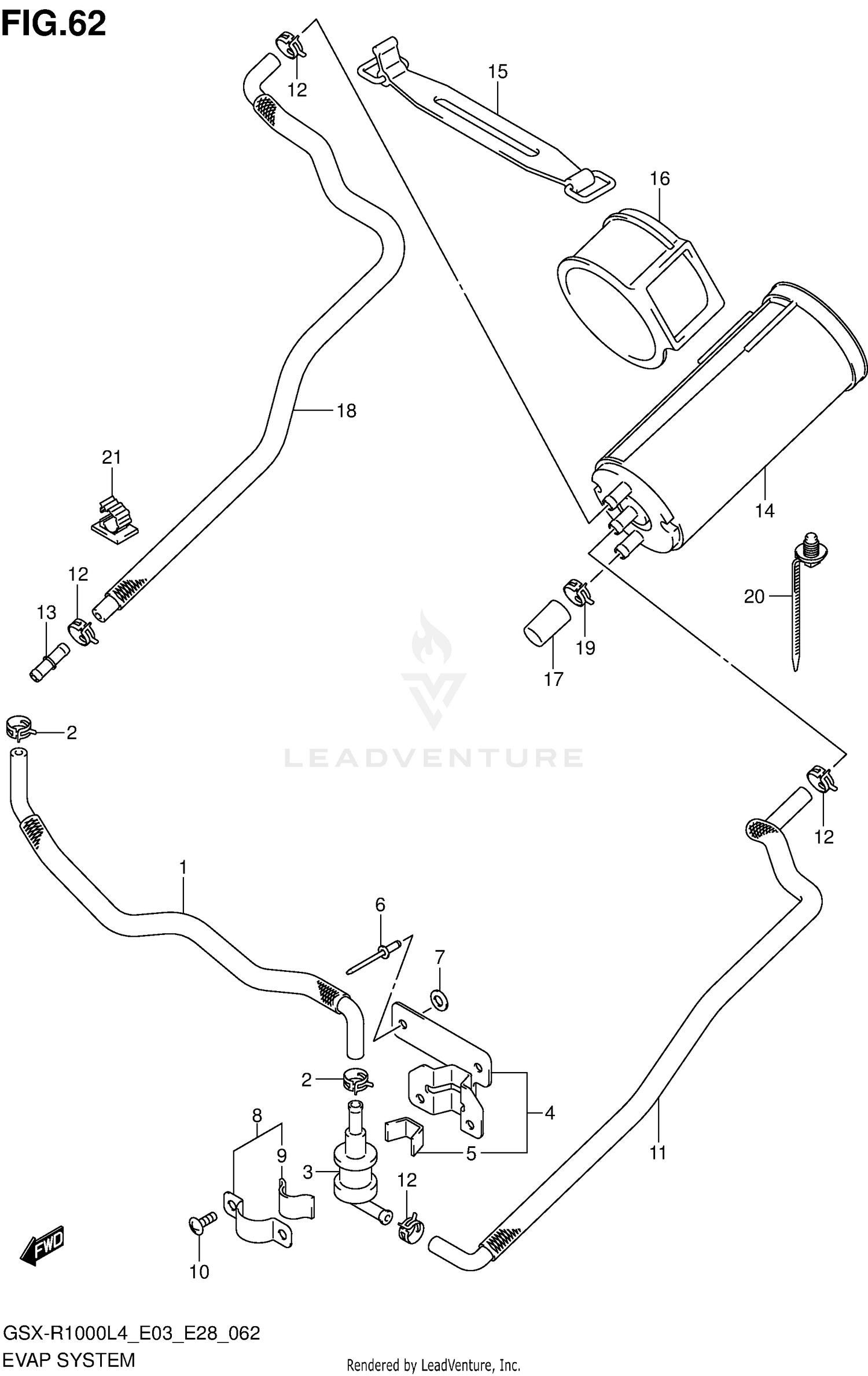 EVAP SYSTEM (GSX-R1000L4 E33)