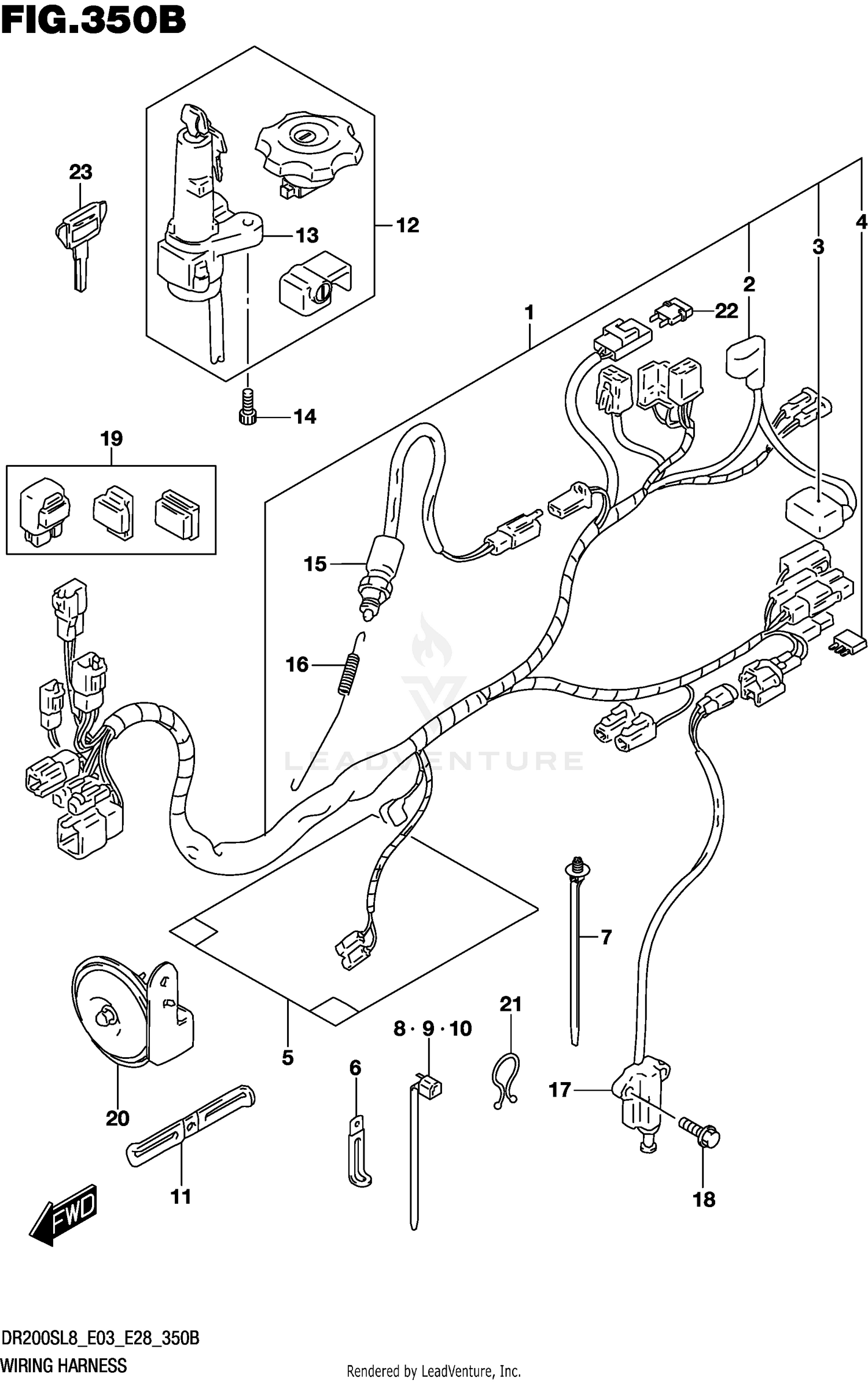 WIRING HARNESS (DR200SL8 E28)