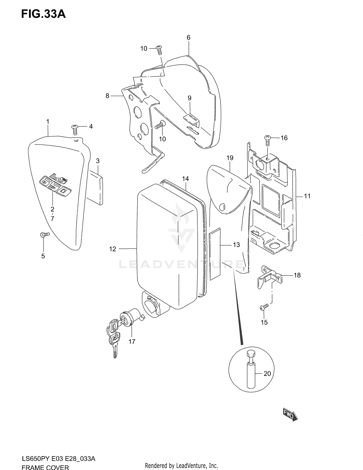 FRAME COVER (MODEL W/X)