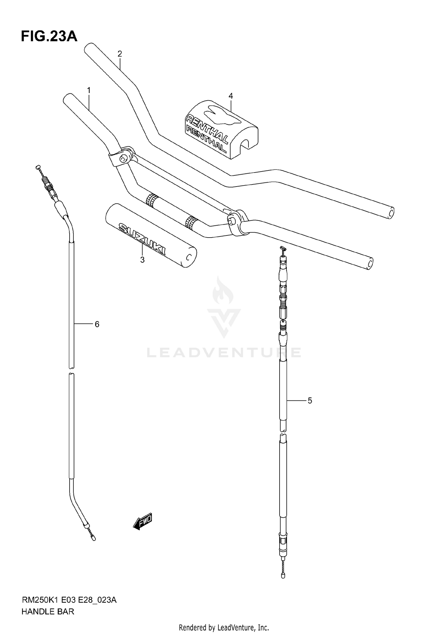 HANDLEBAR (MODEL K5/K6)