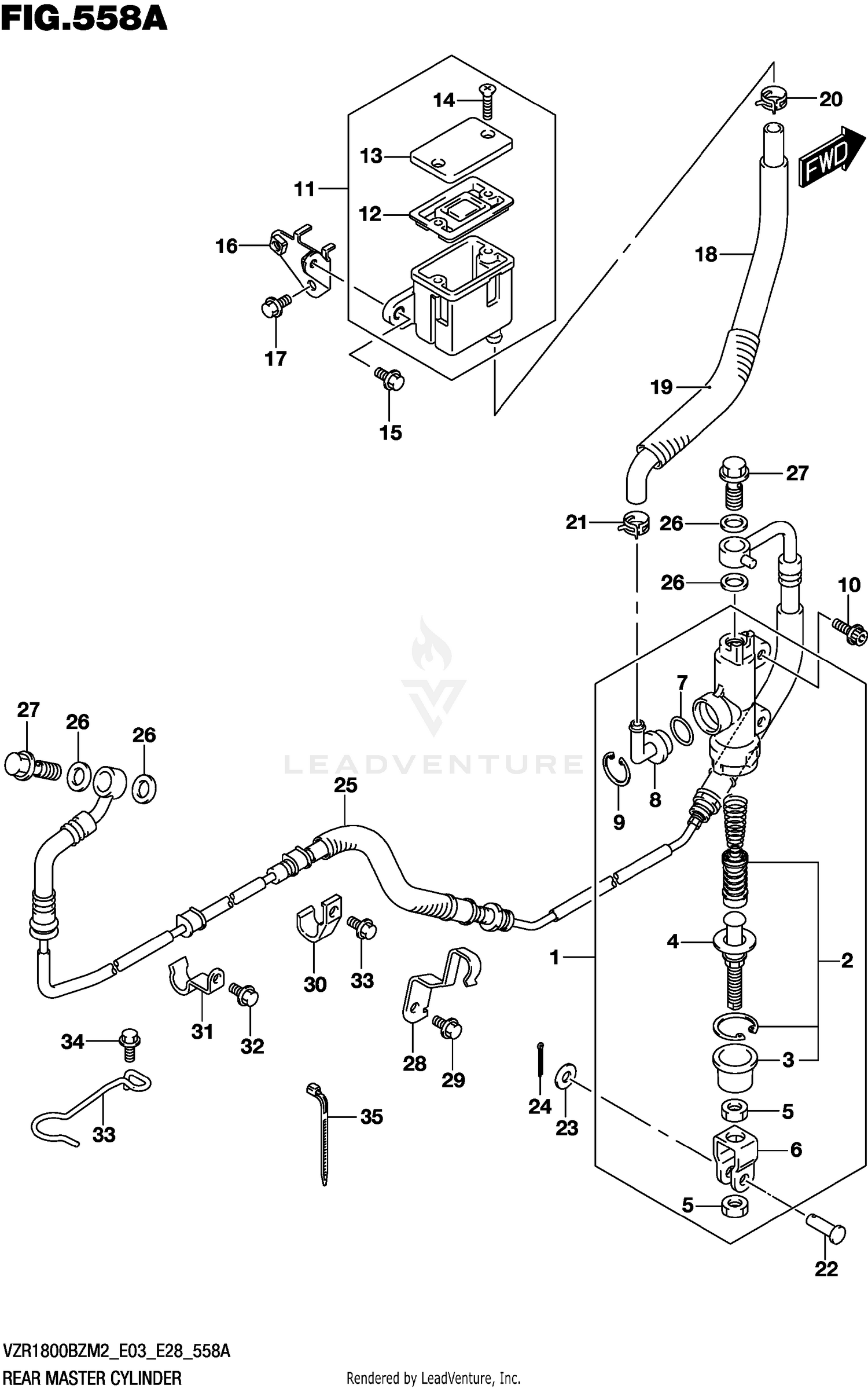 REAR MASTER CYLINDER