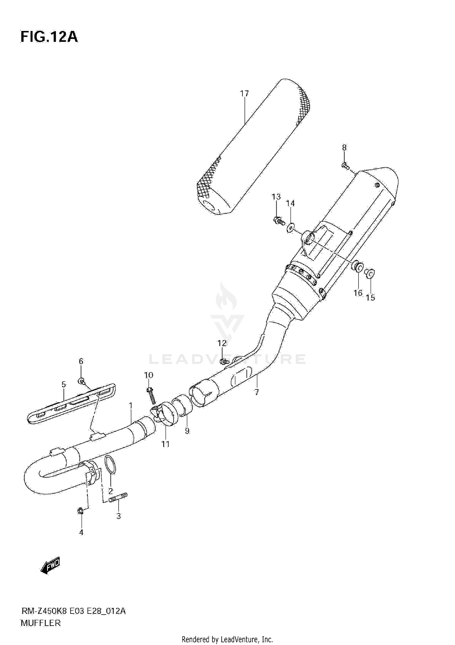 MUFFLER (RM-Z450 L0)