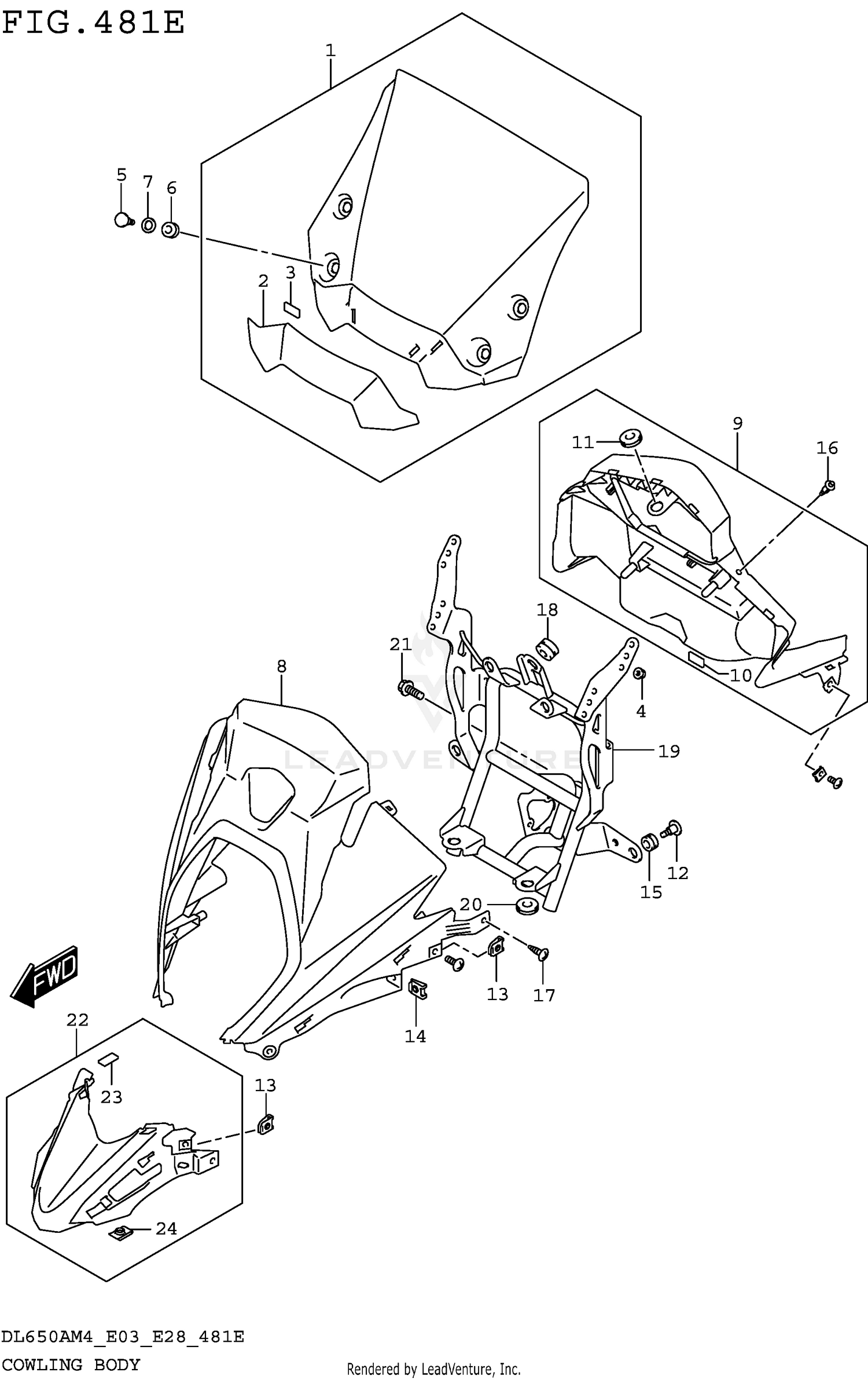 COWLING BODY (DL650XAM4 E28)