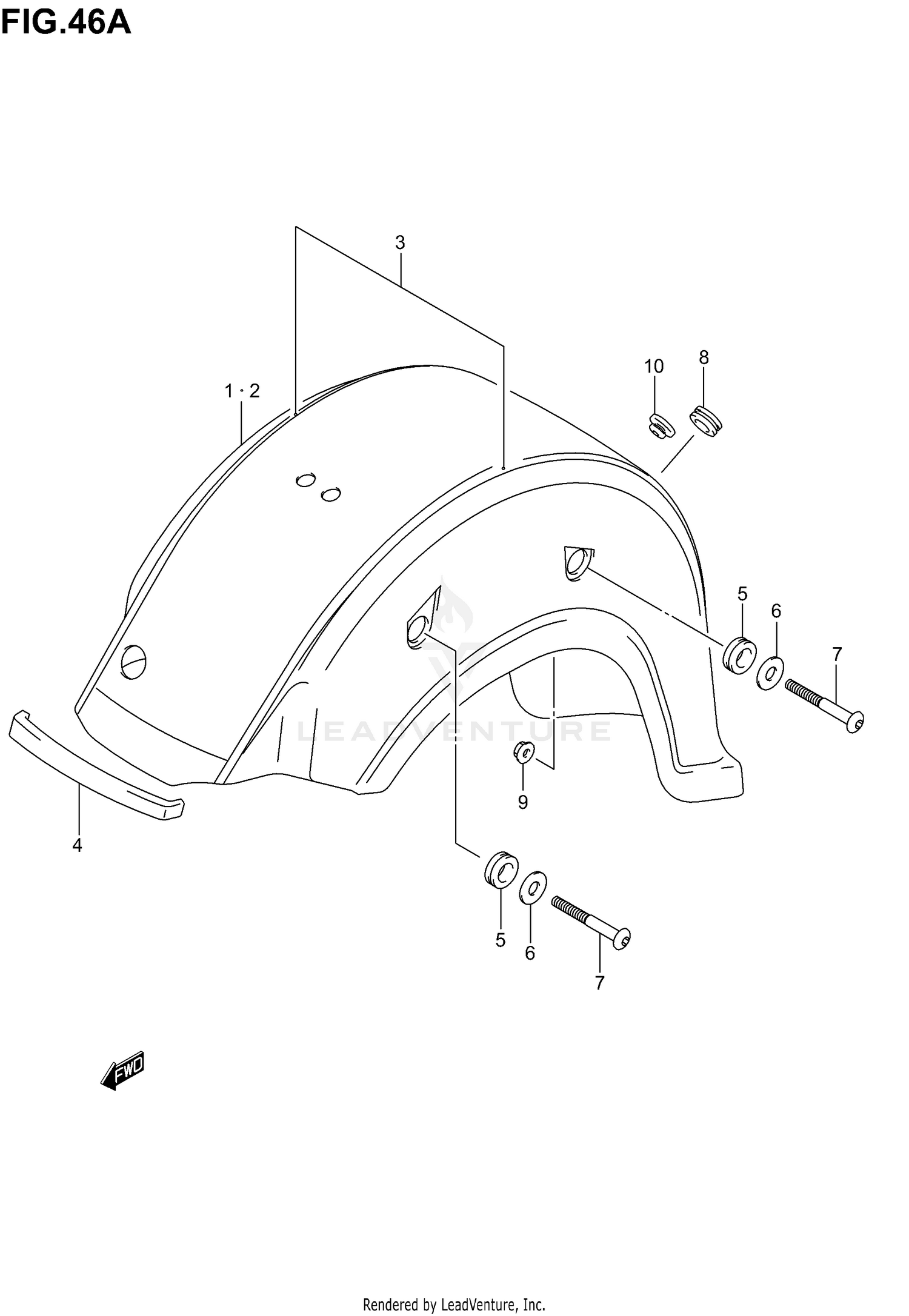 REAR FENDER (MODEL K2)