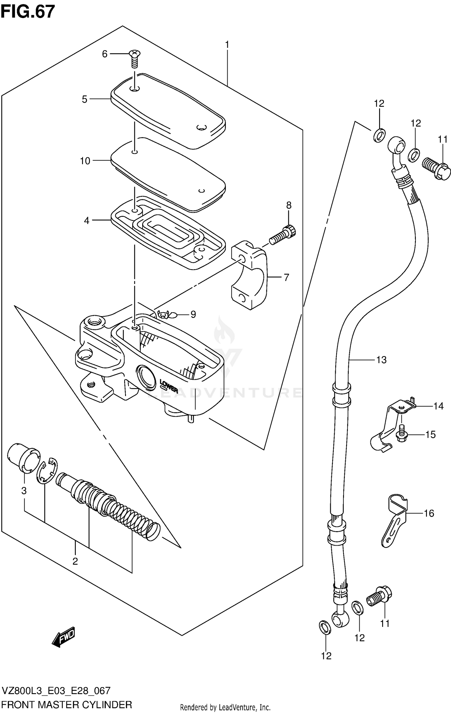 FRONT MASTER CYLINDER