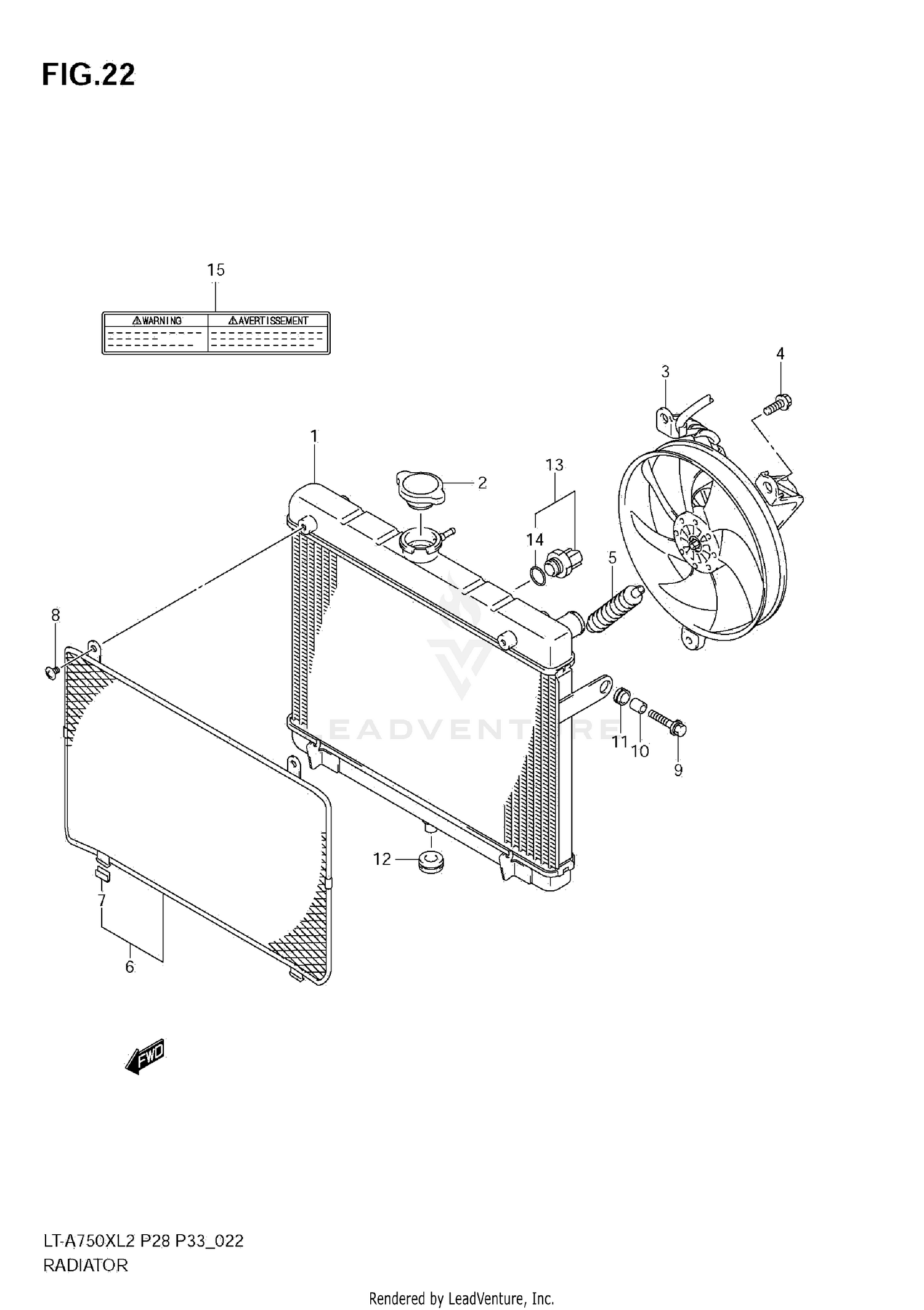 RADIATOR (LT-A750XZ L2 E28)
