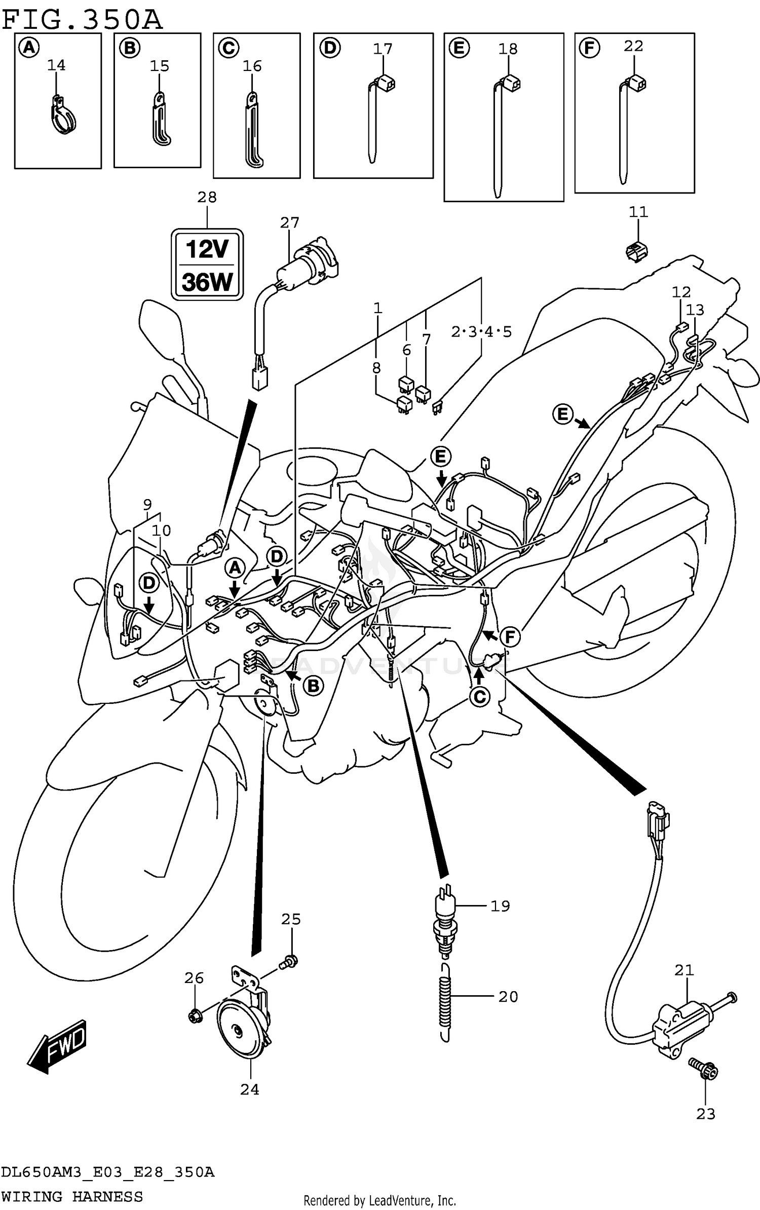 WIRING HARNESS (DL650AM3E03)