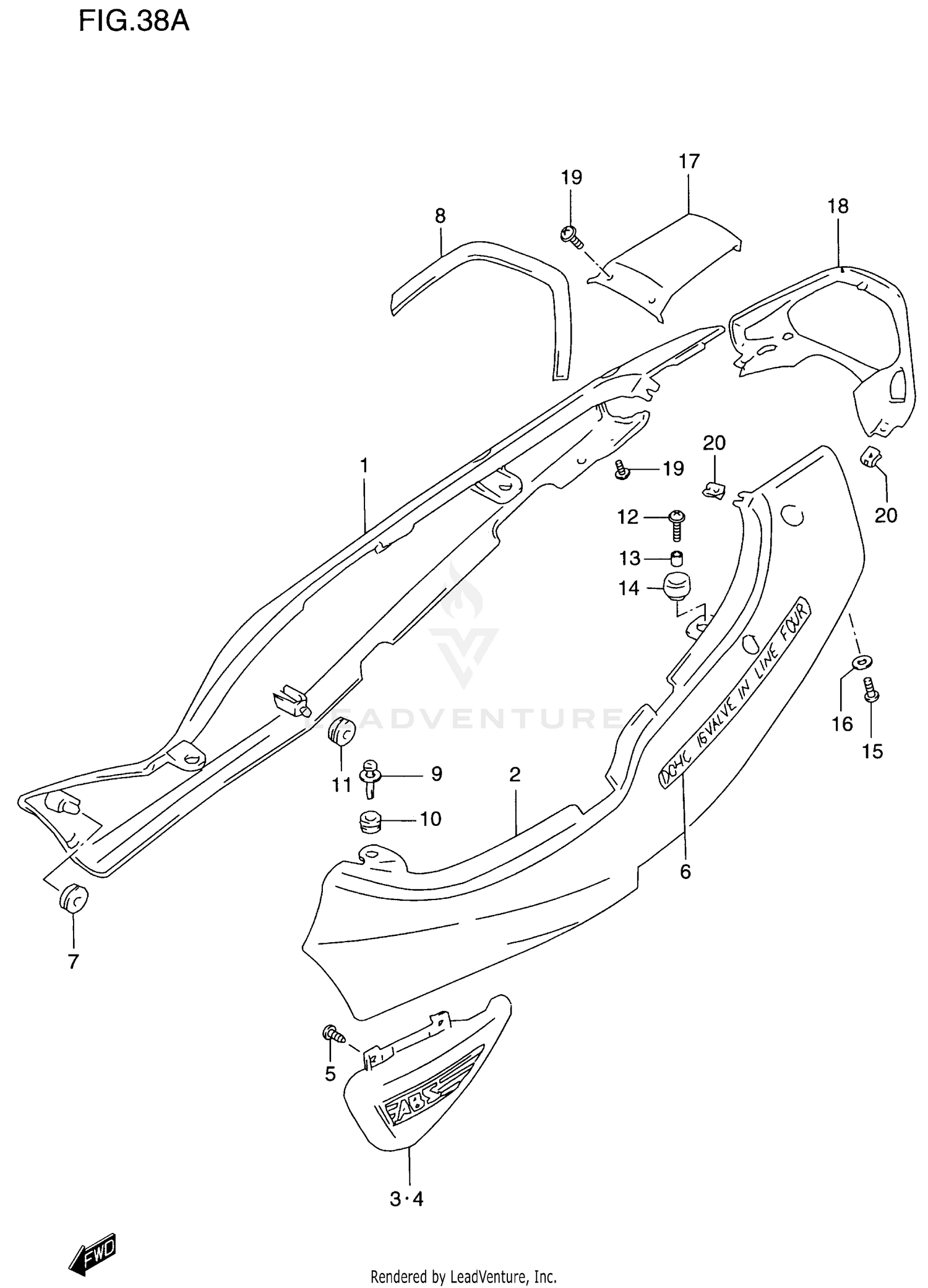 FRAME COVER (GSF1200SAV)