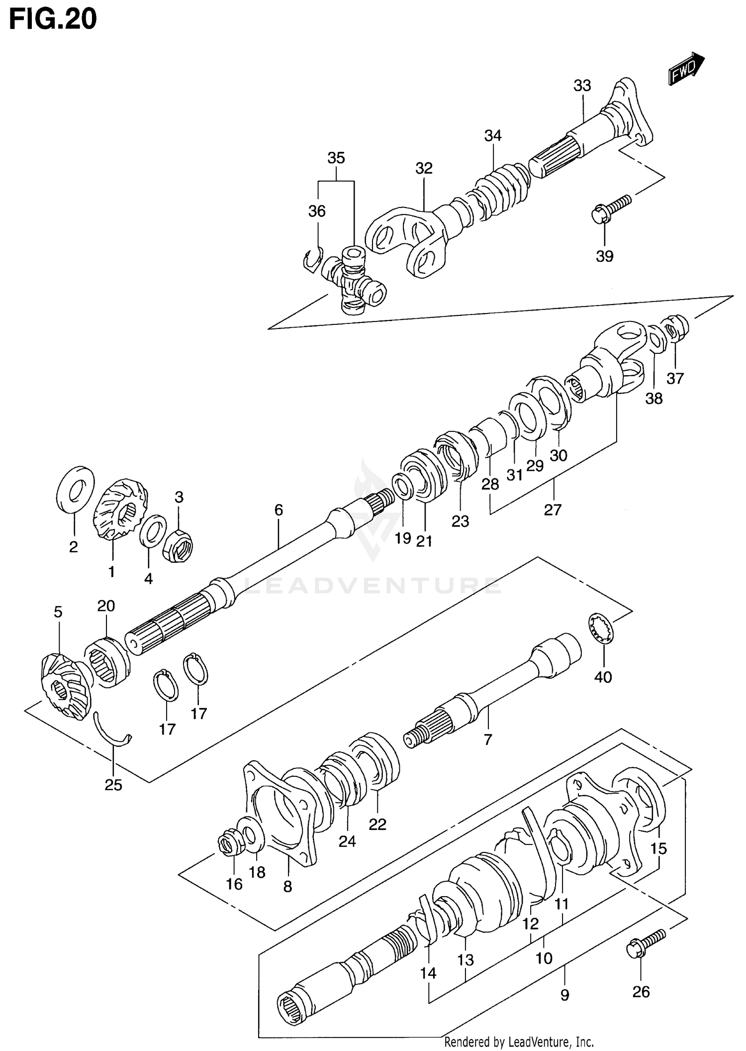 SECONDARY DRIVE (MODEL Y)