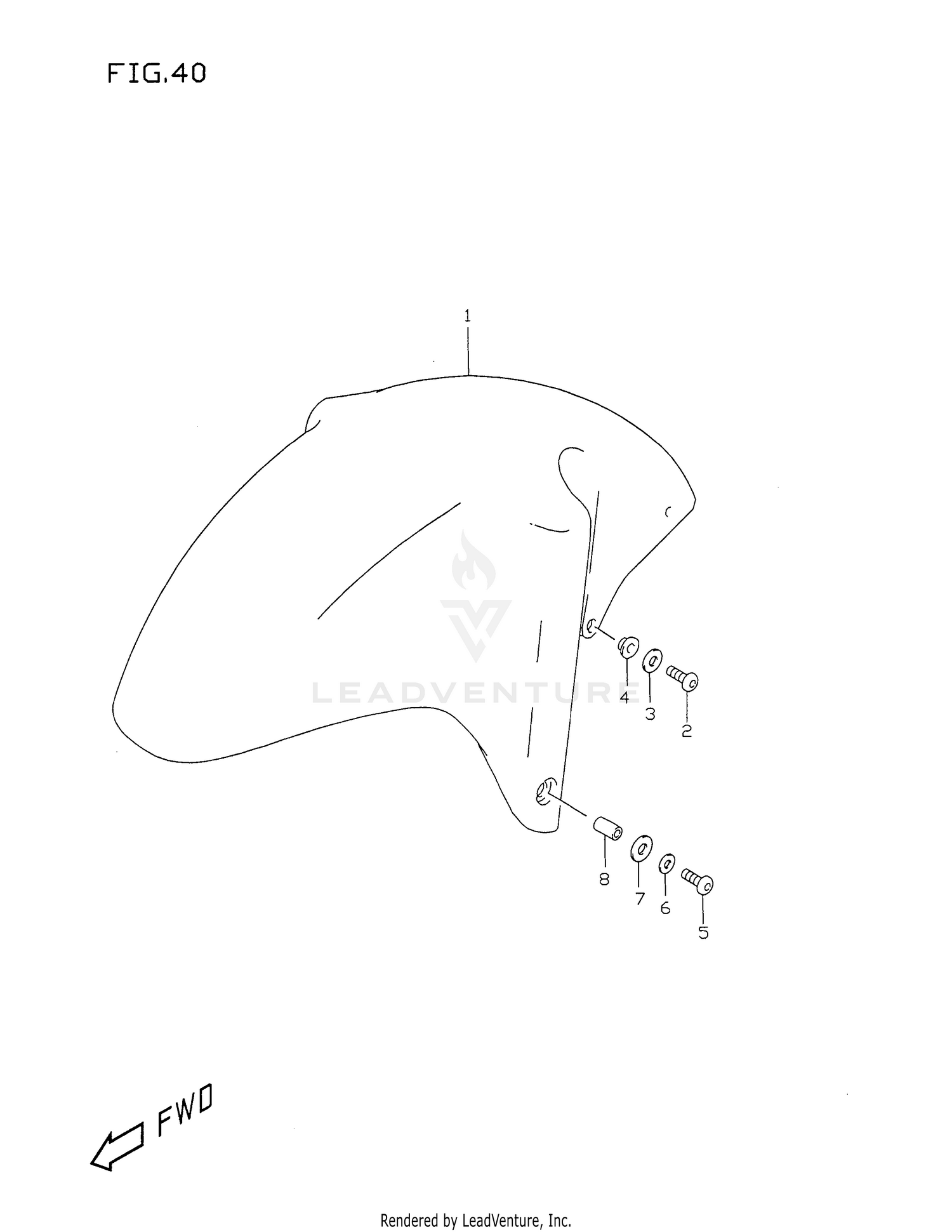 FRONT FENDER (MODEL T/V)