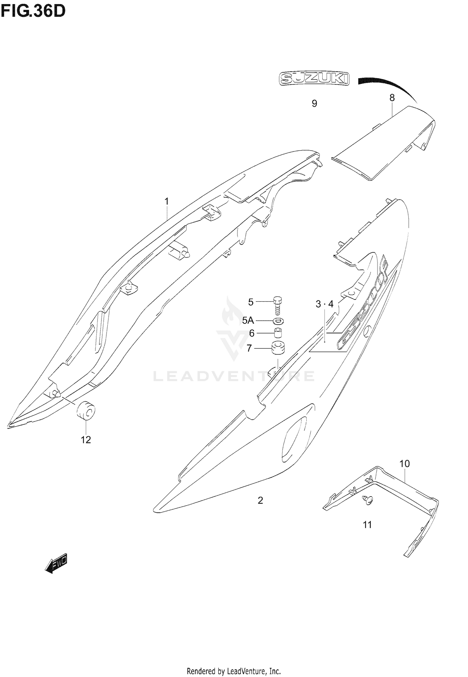 FRAME COVER (GS500FK5)
