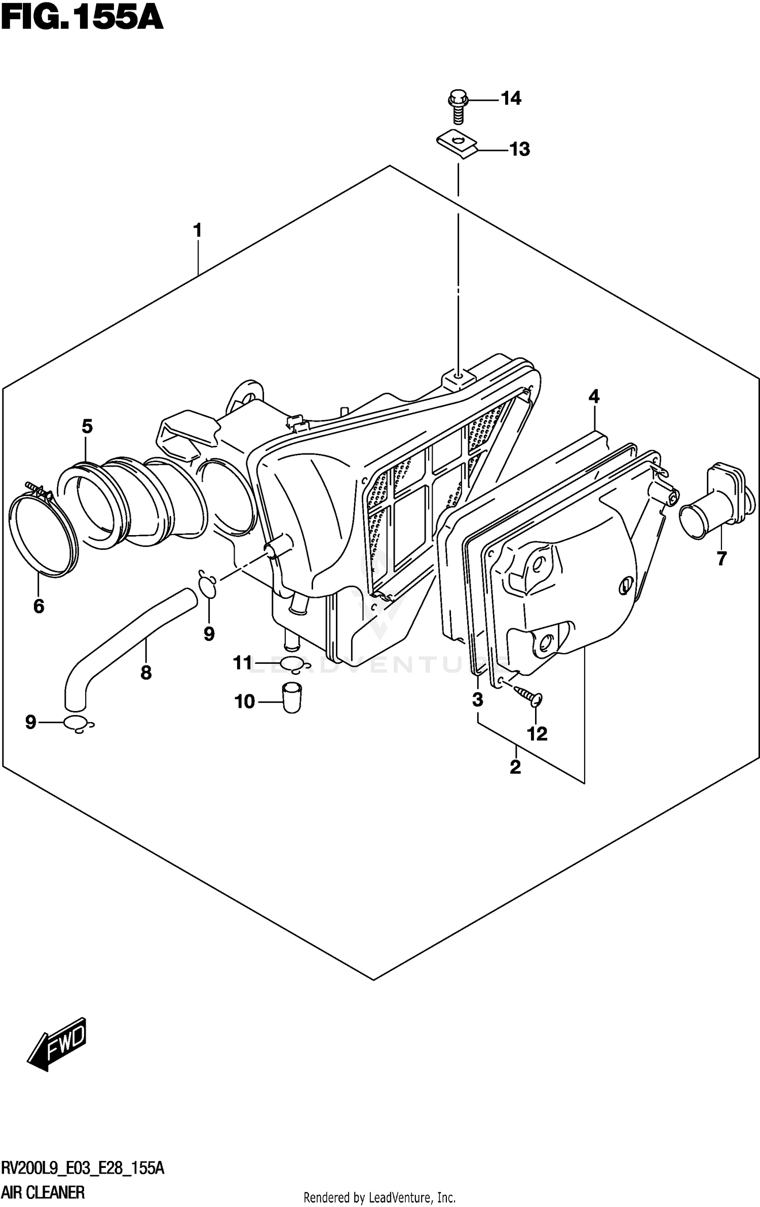 AIR CLEANER (RV200L9 E03)