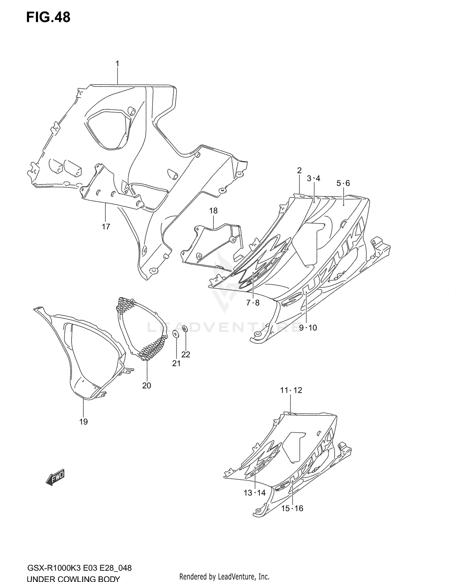 UNDER COWLING (MODEL K3)